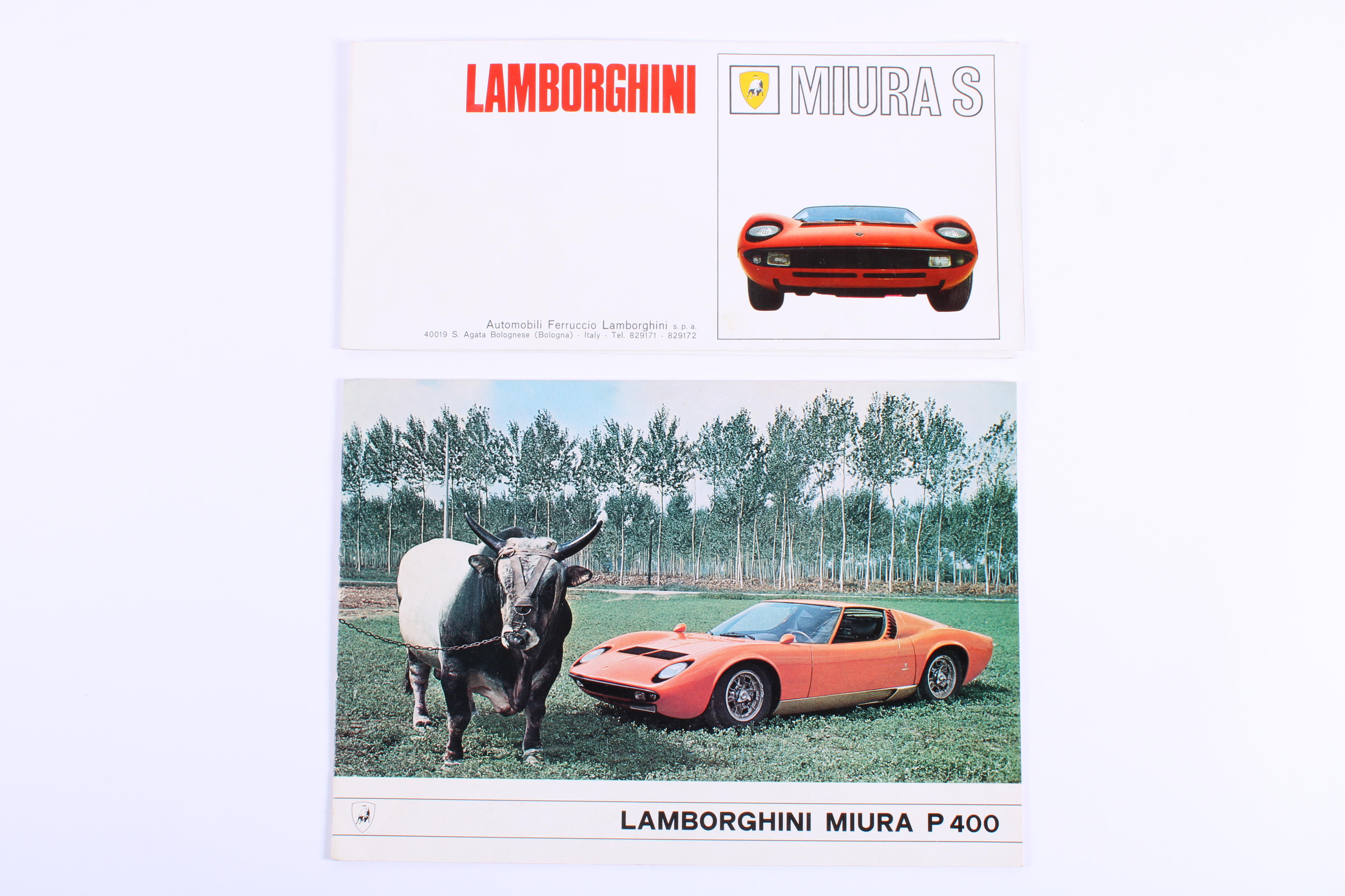 Appraisal: LAMBORGHINI - TWO MUIRA SALES PUBLICATIONS comprising P page catalogue