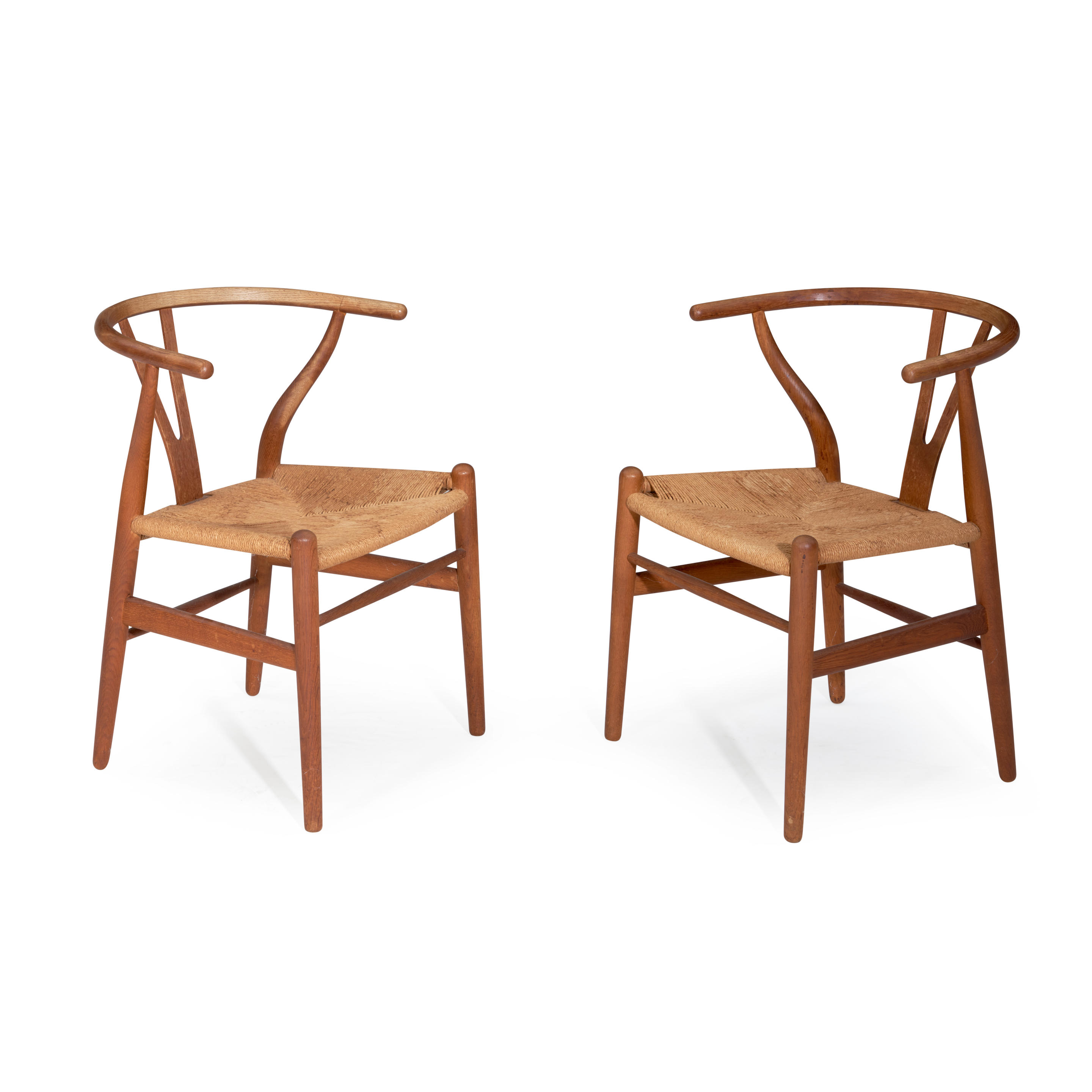 Appraisal: TWO HANS WEGNER - FOR CARL HANSEN CH WISHBONE CHAIRS