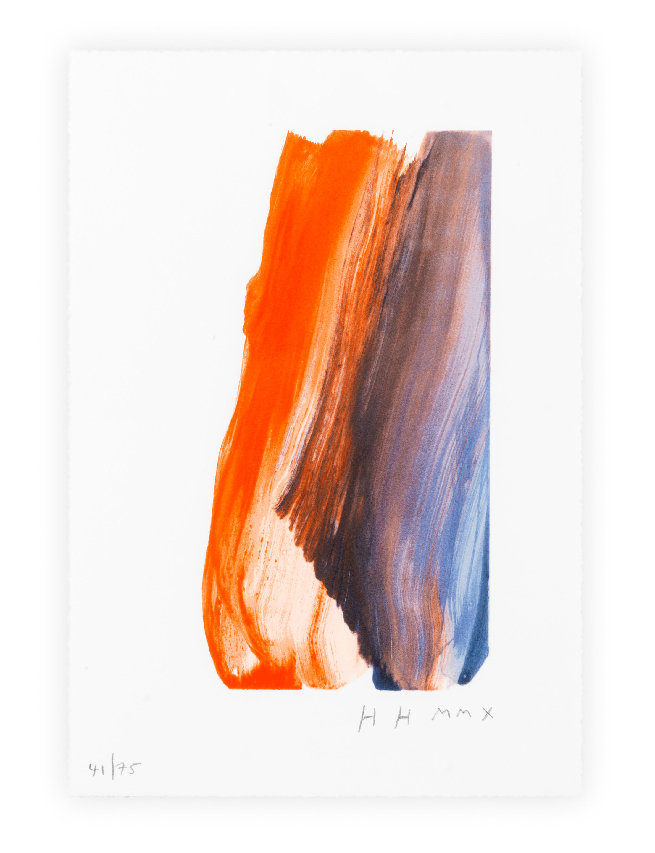 Appraisal: SIR HOWARD HODGKIN BRITISH - Untitled Brushstroke Screenprint in colours