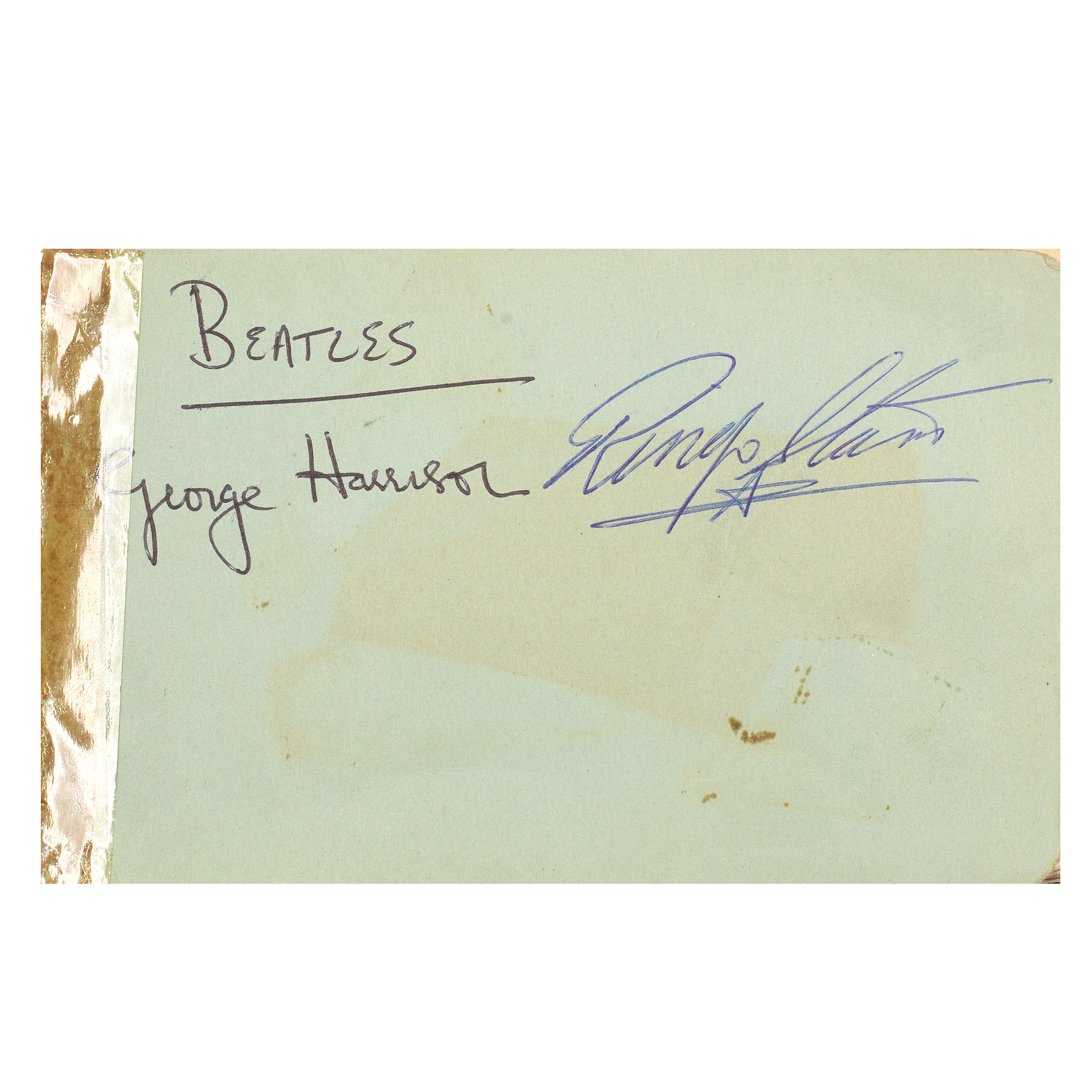 Appraisal: THE BEATLES ROLLING STONES AN AUTOGRAPH BOOK SIGNED BY VARIOUS