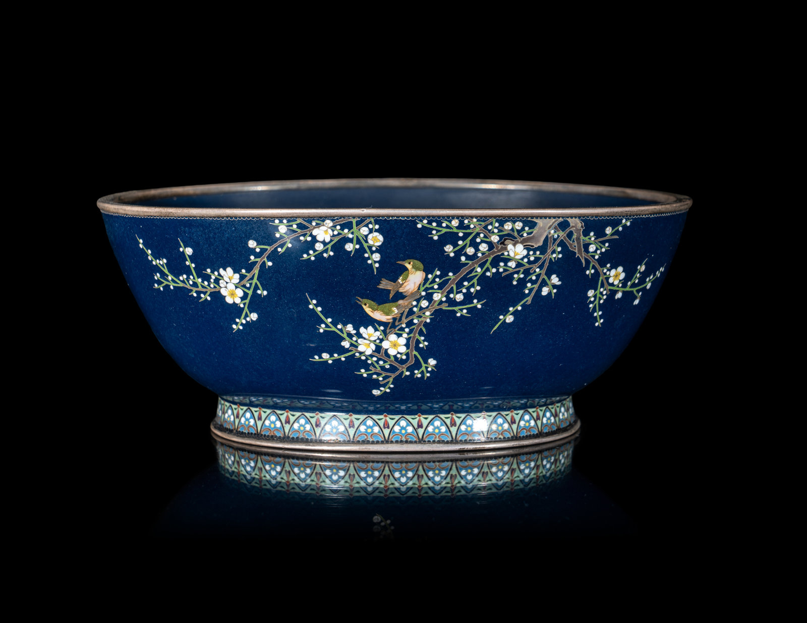 Appraisal: A Japanese Cloisonn Enamel Dish Inaba Workshop Meiji Period -