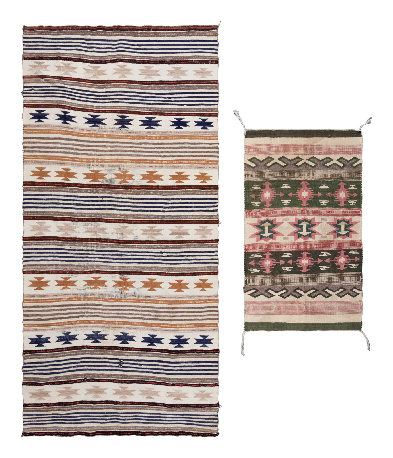 Appraisal: Two Navajo Weavings th Century includes a runner and a