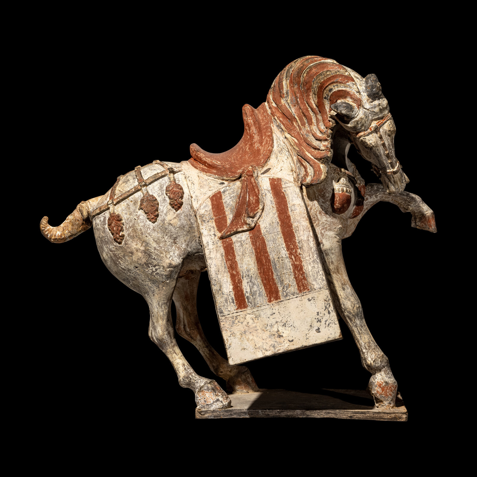 Appraisal: A Chinese Painted Pottery Figure of a Horse Possibly Tang