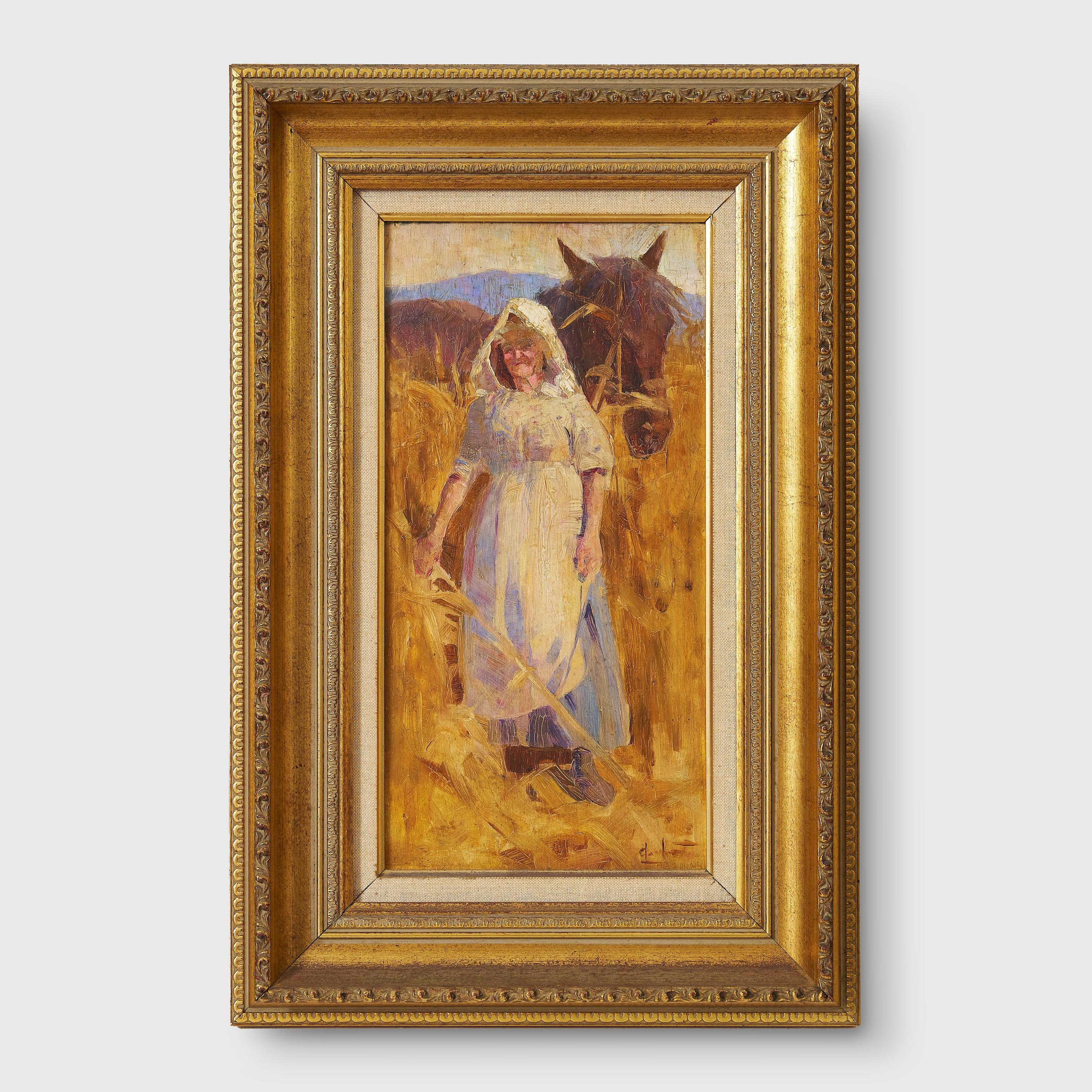 Appraisal: GEORGE WASHINGTON LAMBERT - Harvesting signed lower right 'G Lambert'