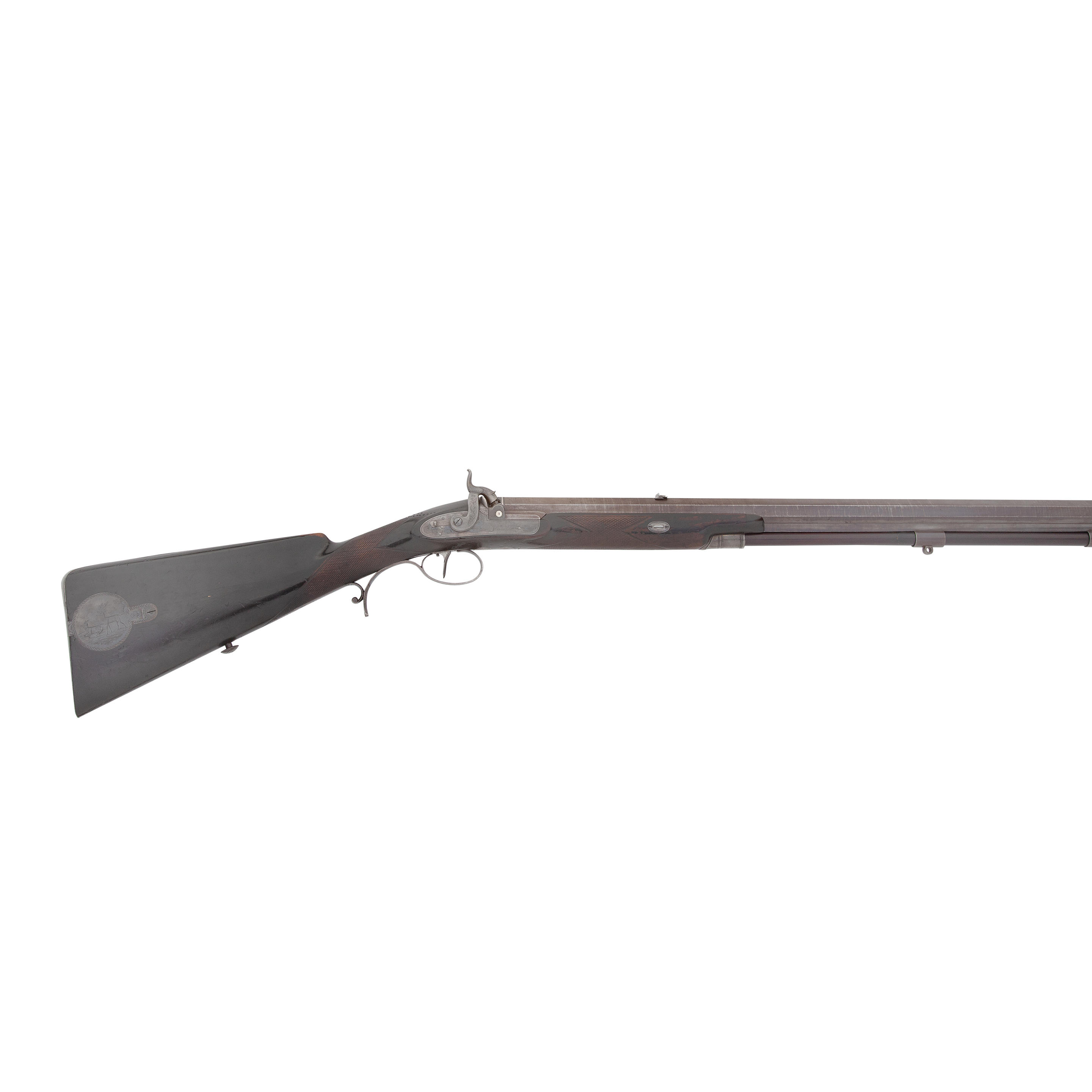 Appraisal: A -BORE PERCUSSION SPORTING RIFLE BY J PURDEY OXFORD STREET