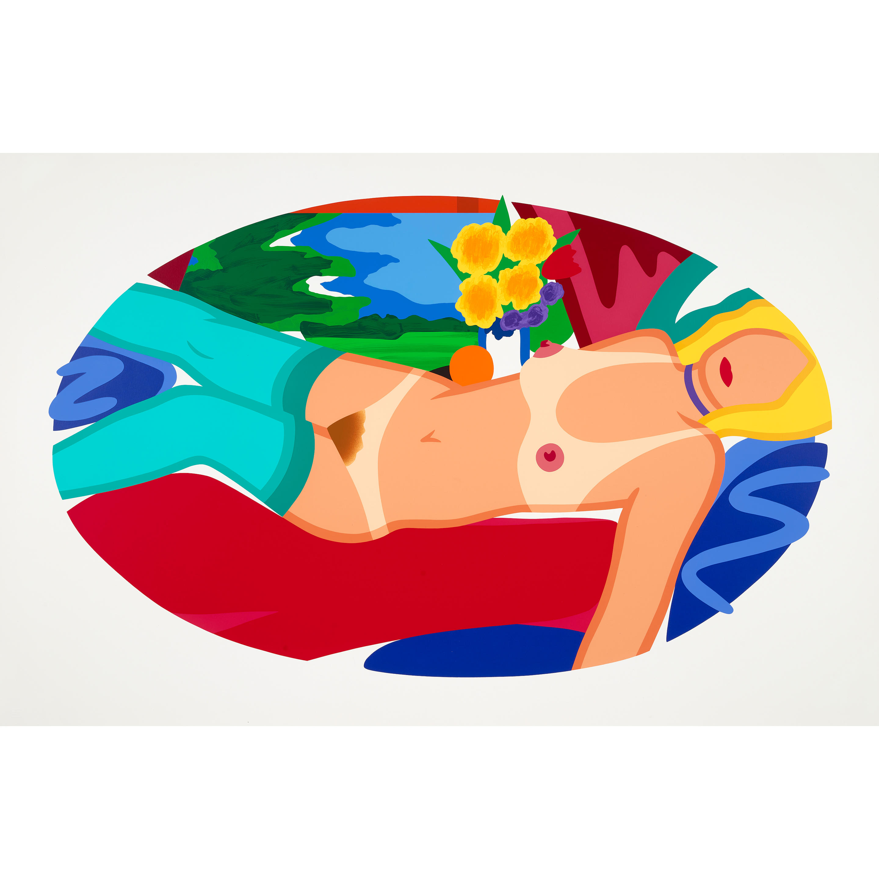 Appraisal: TOM WESSELMANN - Beautiful Bedroom Kate Screenprint in colors on