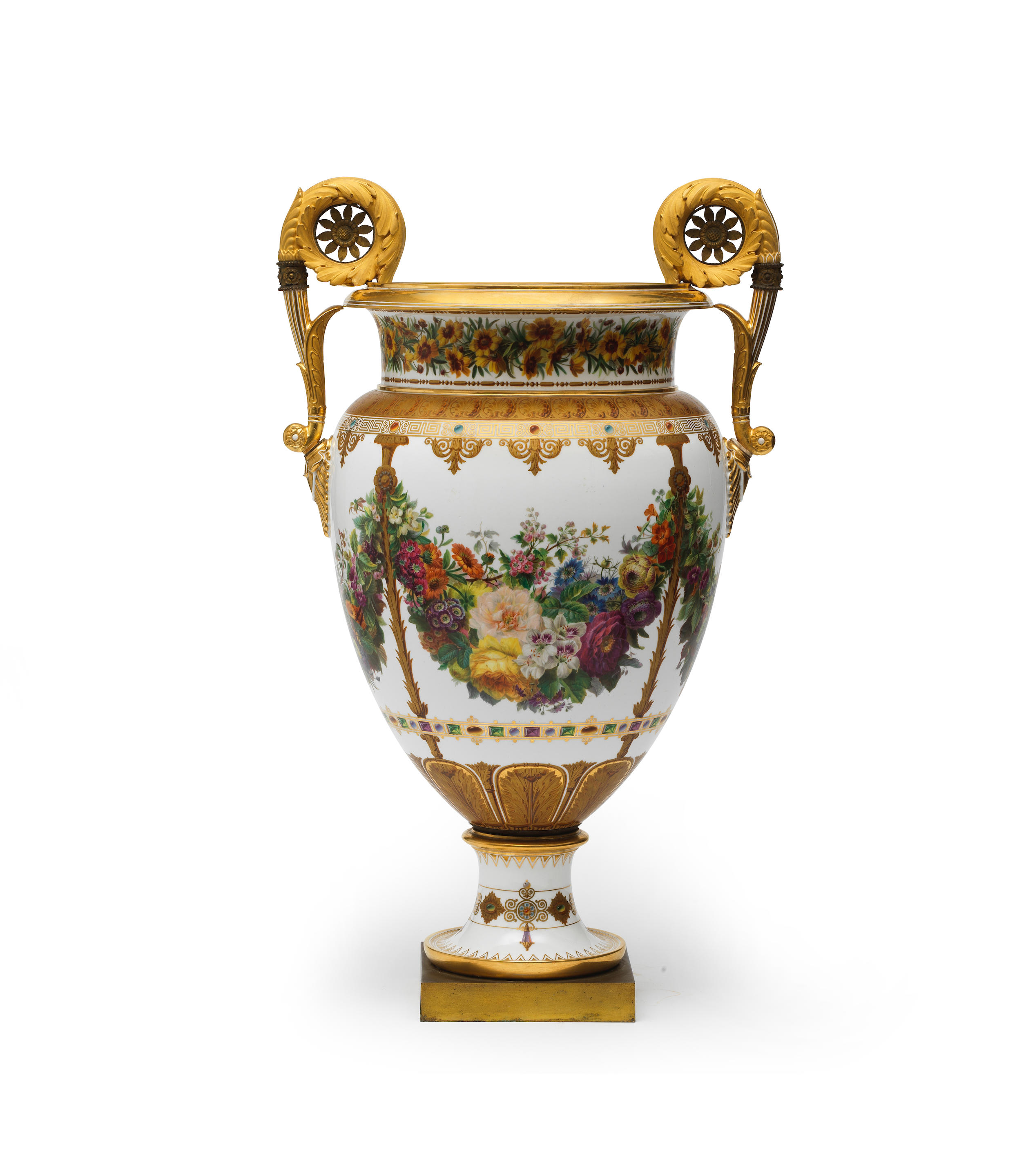 Appraisal: A LARGE S VRES VASE VASE 'TH RICL ENS' GIVEN