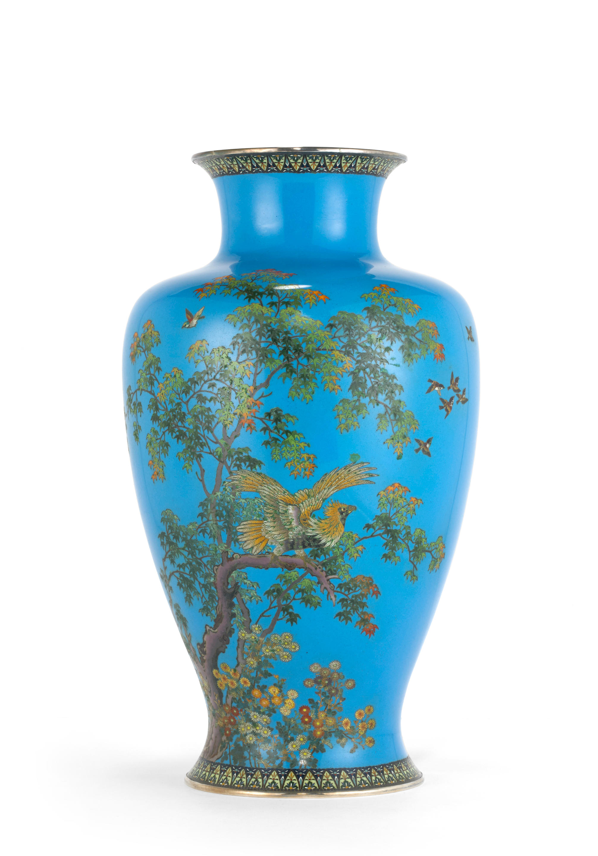 Appraisal: A CLOISONN -ENAMEL VASE Meiji era late th century Of