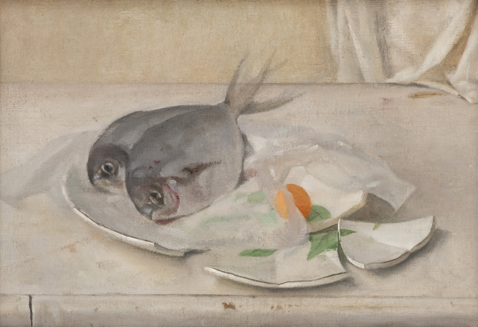 Appraisal: Lennart Anderson American - Two Butter Fish and a Yellow