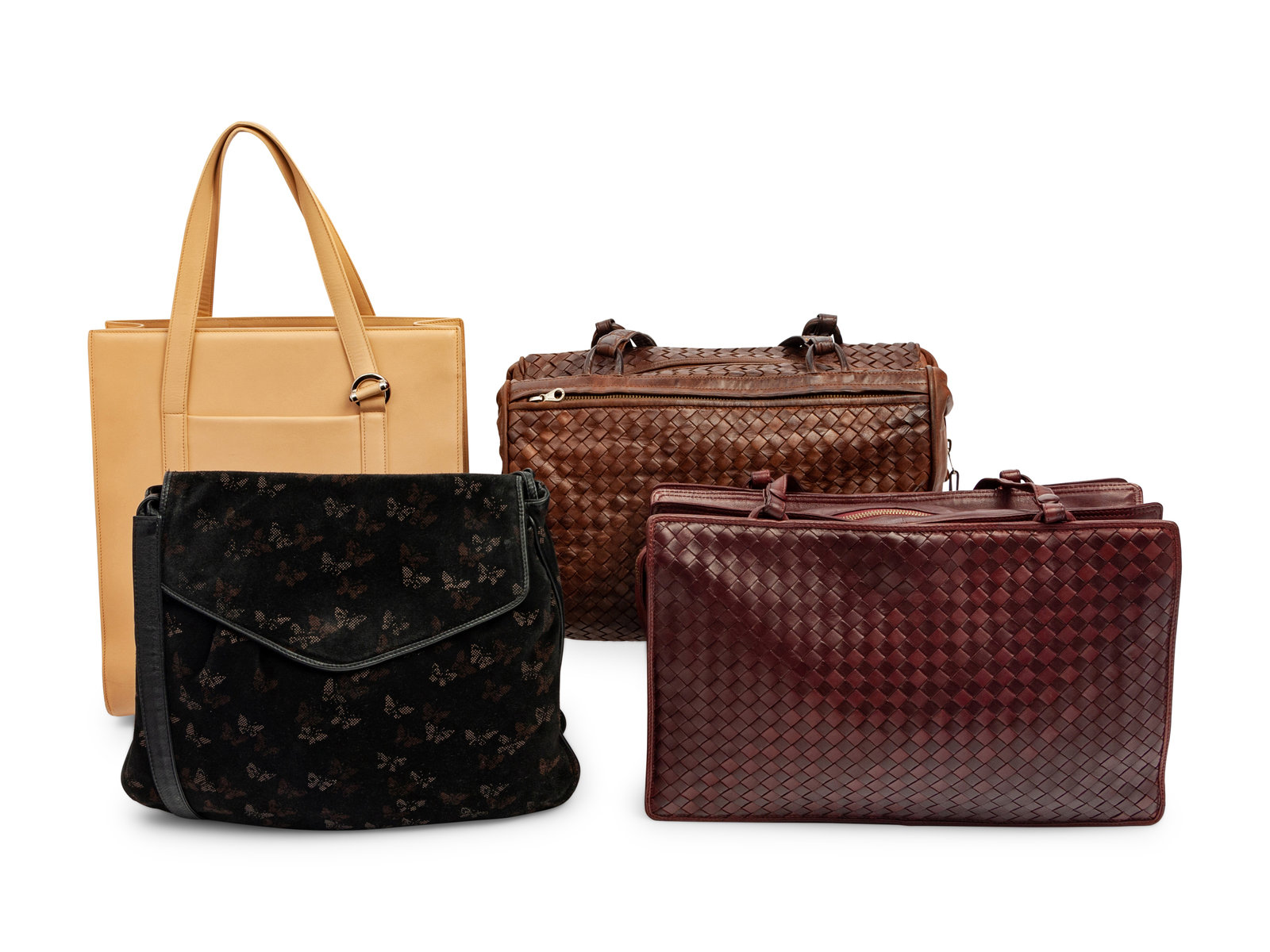 Appraisal: Four Designer Handbags Three Bottega Veneta One Cartier - s