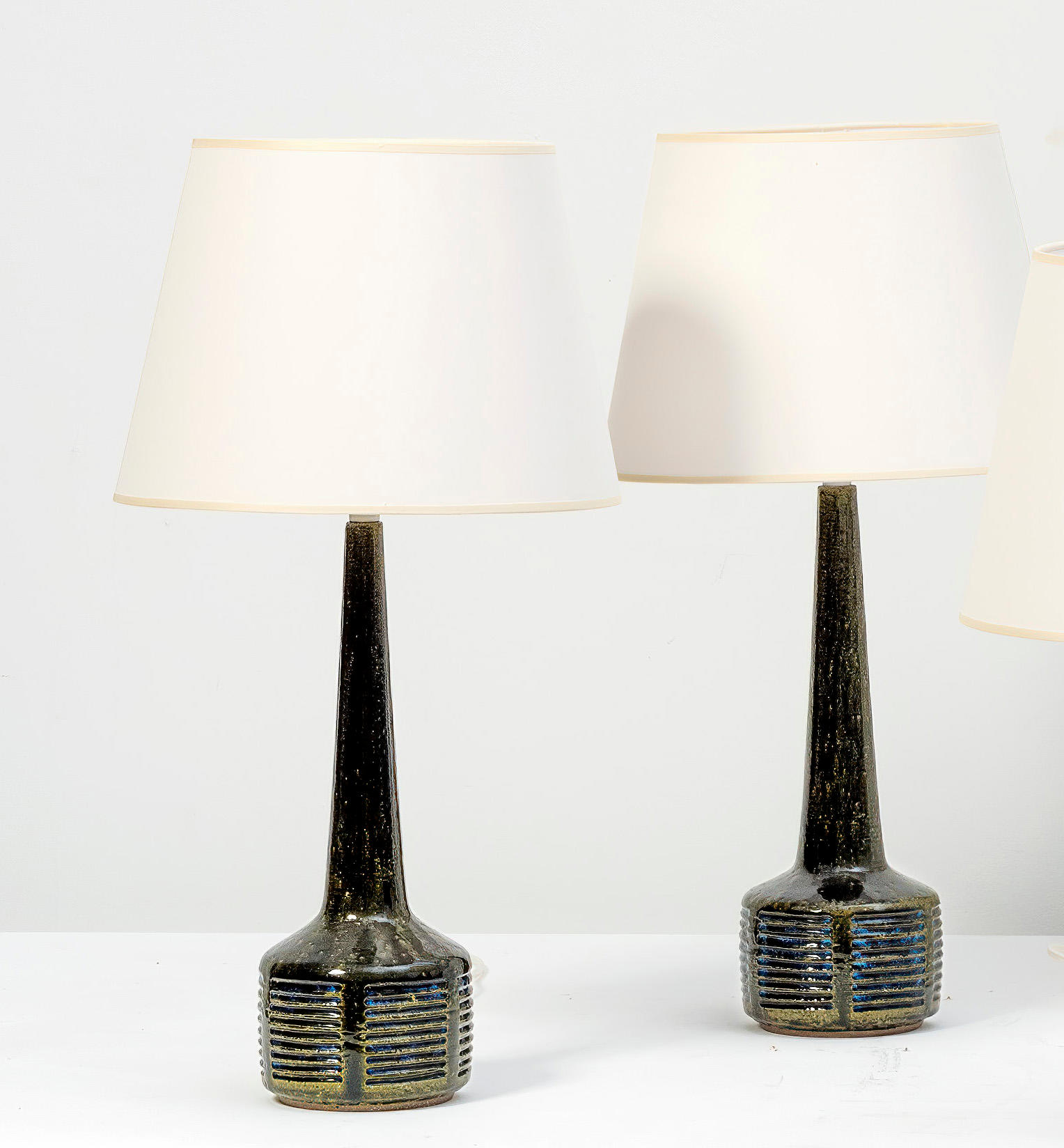 Appraisal: PER LINNEMANN- SCHMIDT - Mod DL Paire de lampes poser