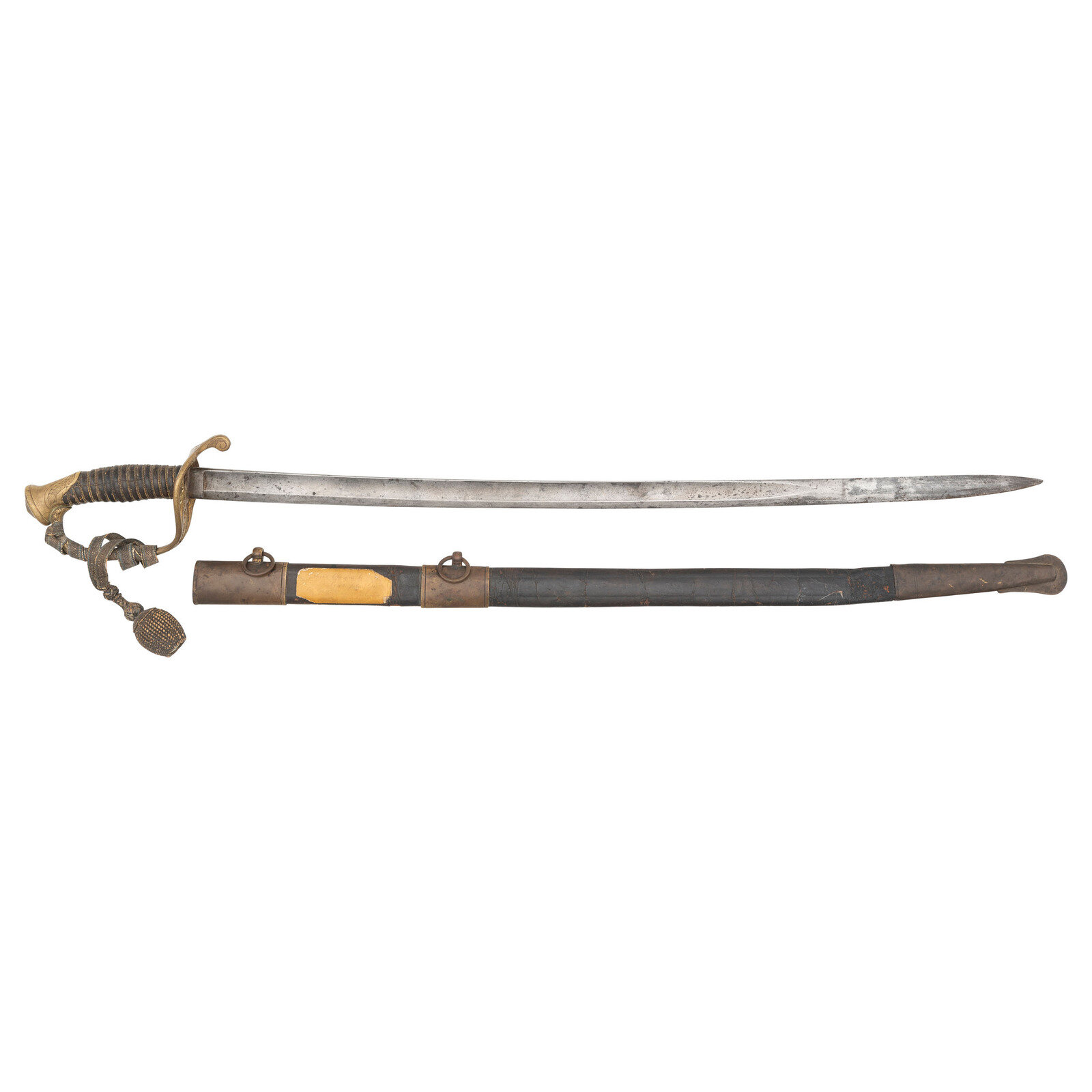 Appraisal: Foot Officers Sword Identified to Captain Julius Ellendorf - nd