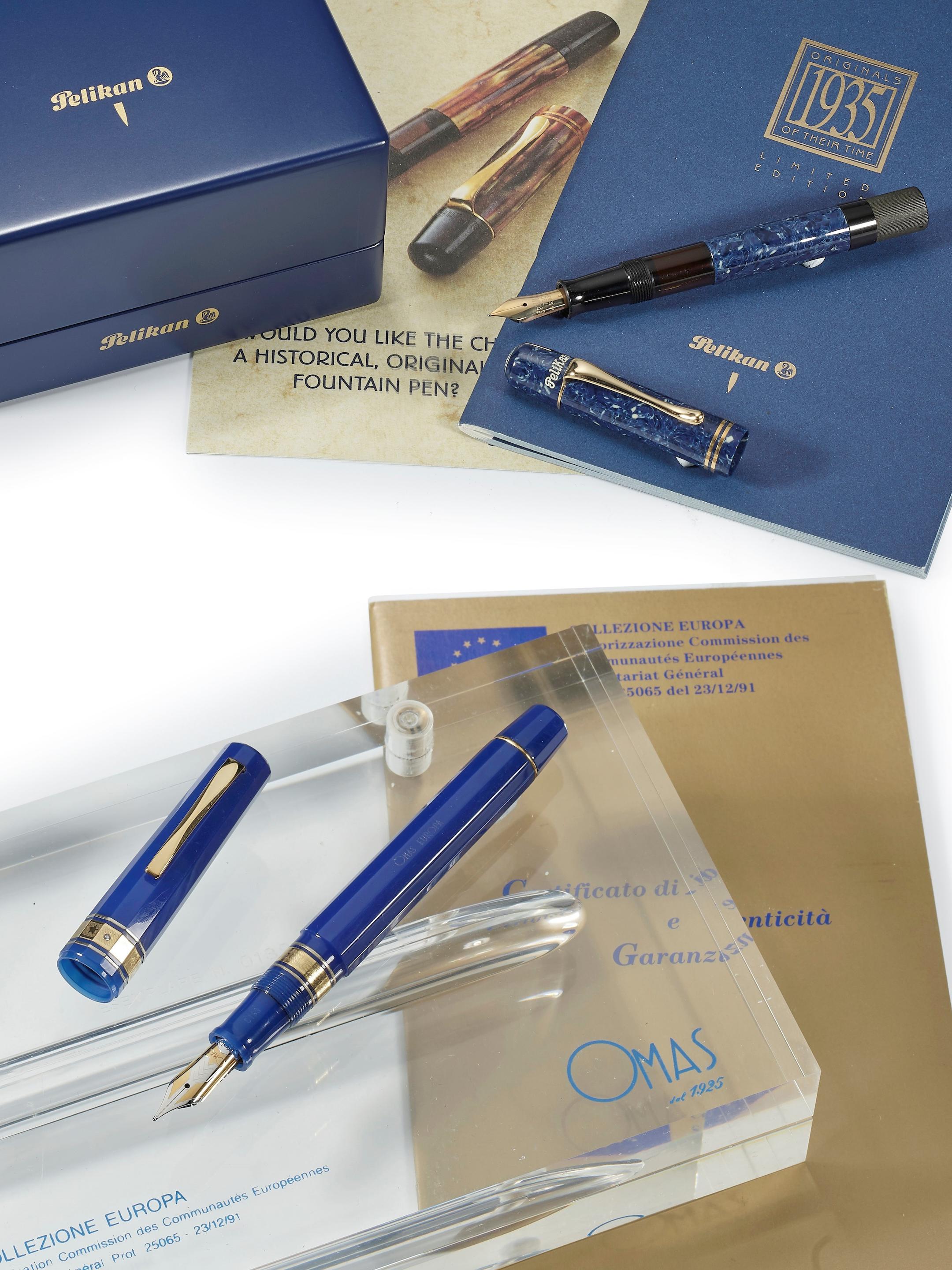 Appraisal: OMAS AND PELIKAN A GROUP OF TWO LIMITED EDITION FOUNTAIN