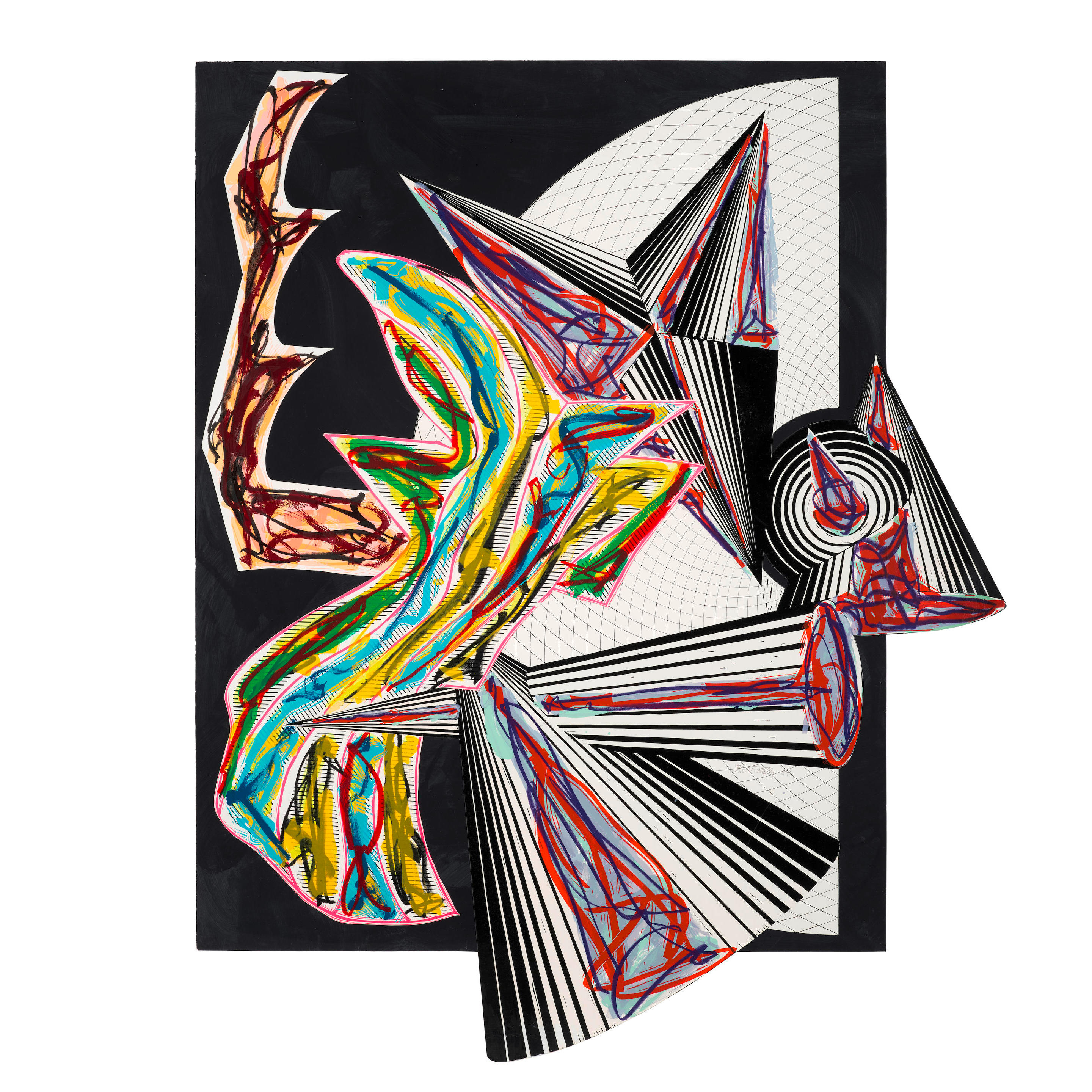 Appraisal: FRANK STELLA BORN Then Came Death and Took the Butcher