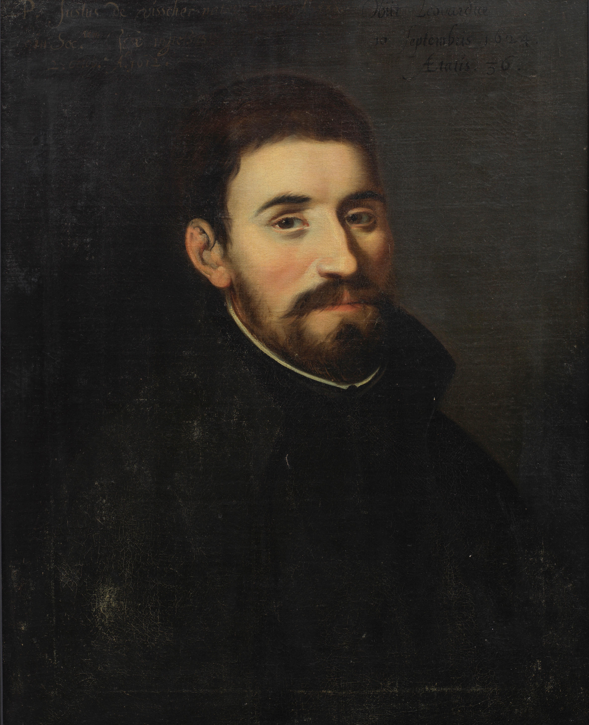 Appraisal: DUTCH SCHOOL TH CENTURY Portrait of a Jesuit identified as