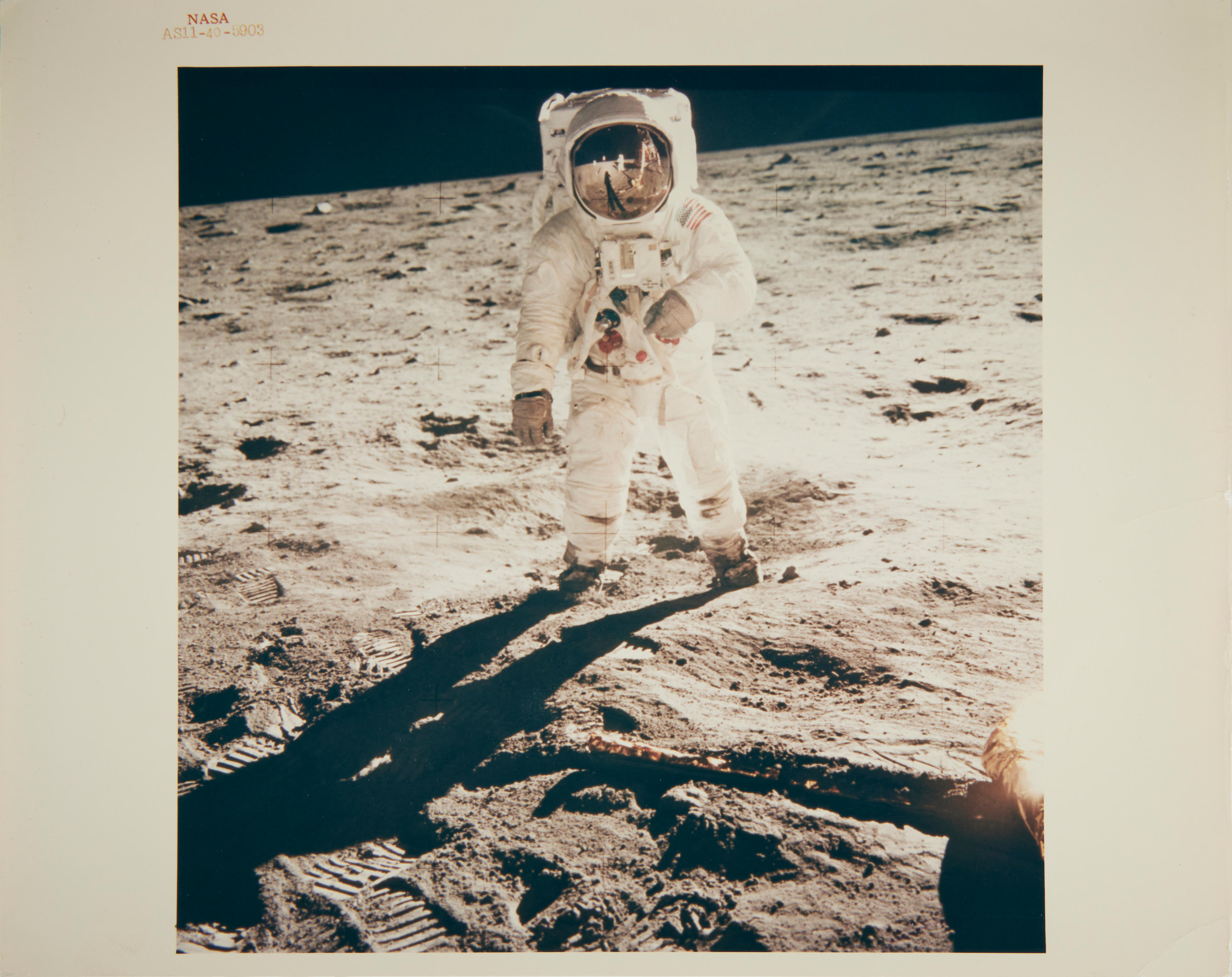 Appraisal: APOLLO RED NUMBER ALDRIN AT TRANQUILITY BASE ARMSTRONG NEIL Chromogenic