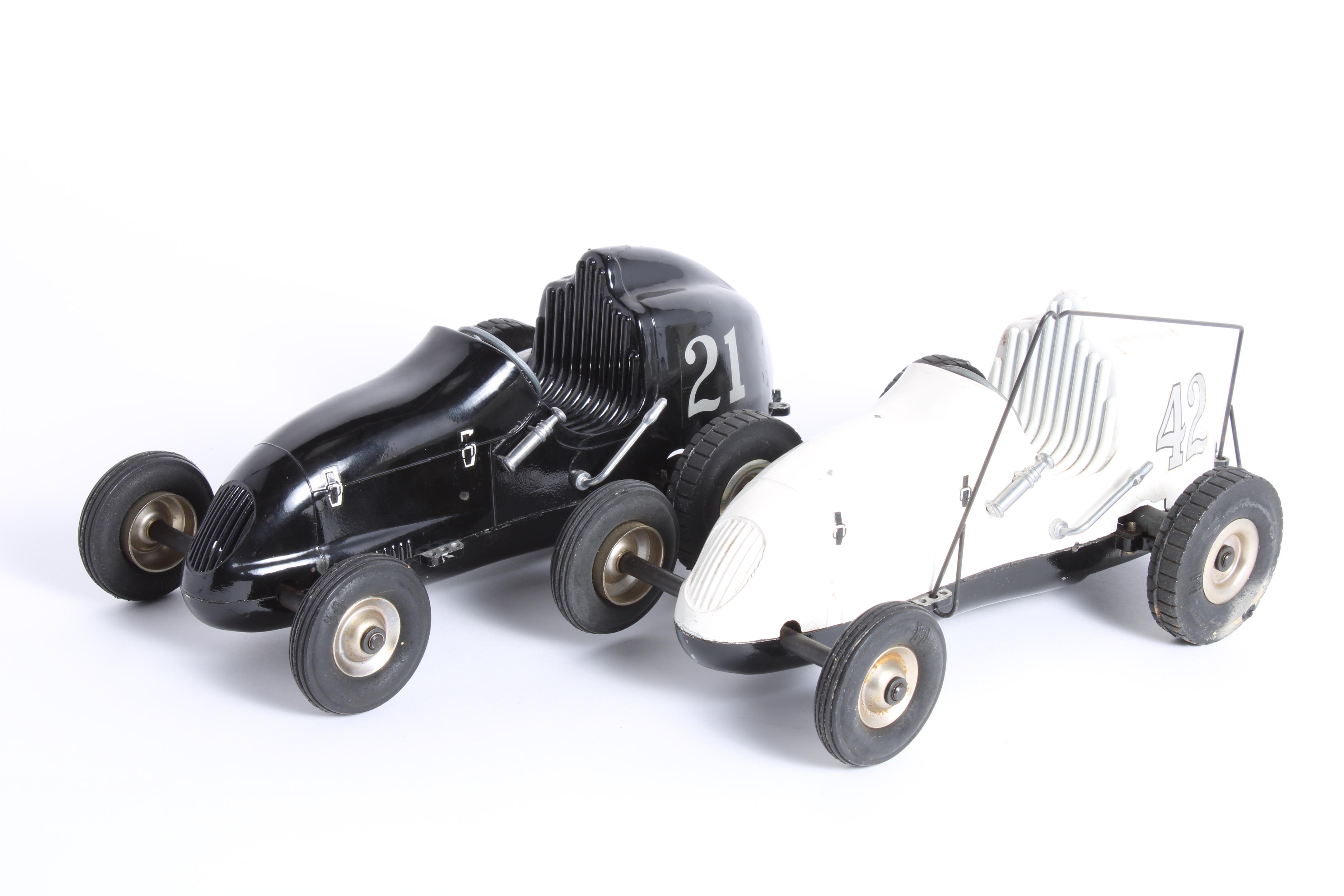 Appraisal: TWO OHLSSON RICE TETHER RACING CARS AMERICAN CIRCA S comprising