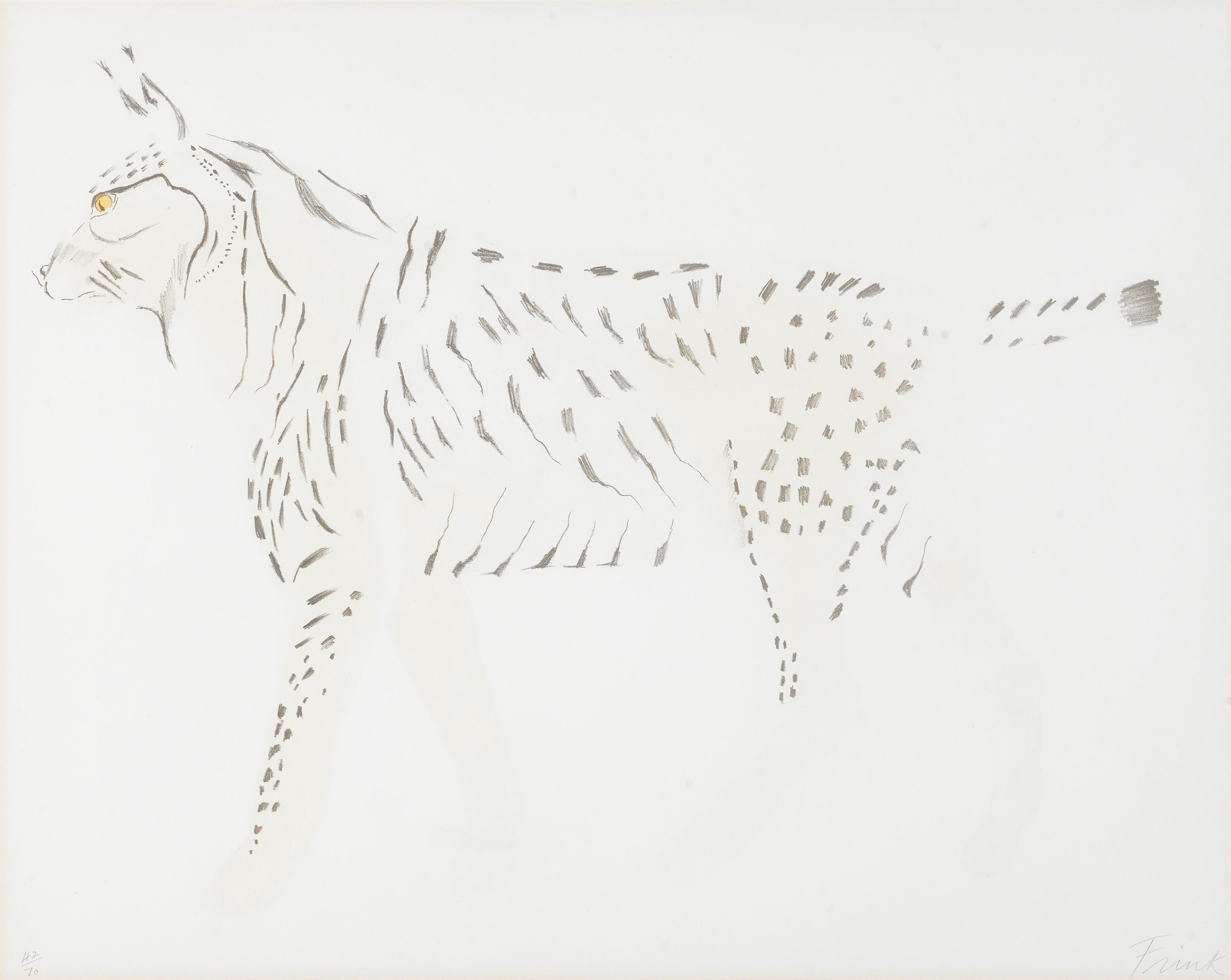 Appraisal: DAME ELISABETH FRINK R A BRITISH - Lynx from Eight