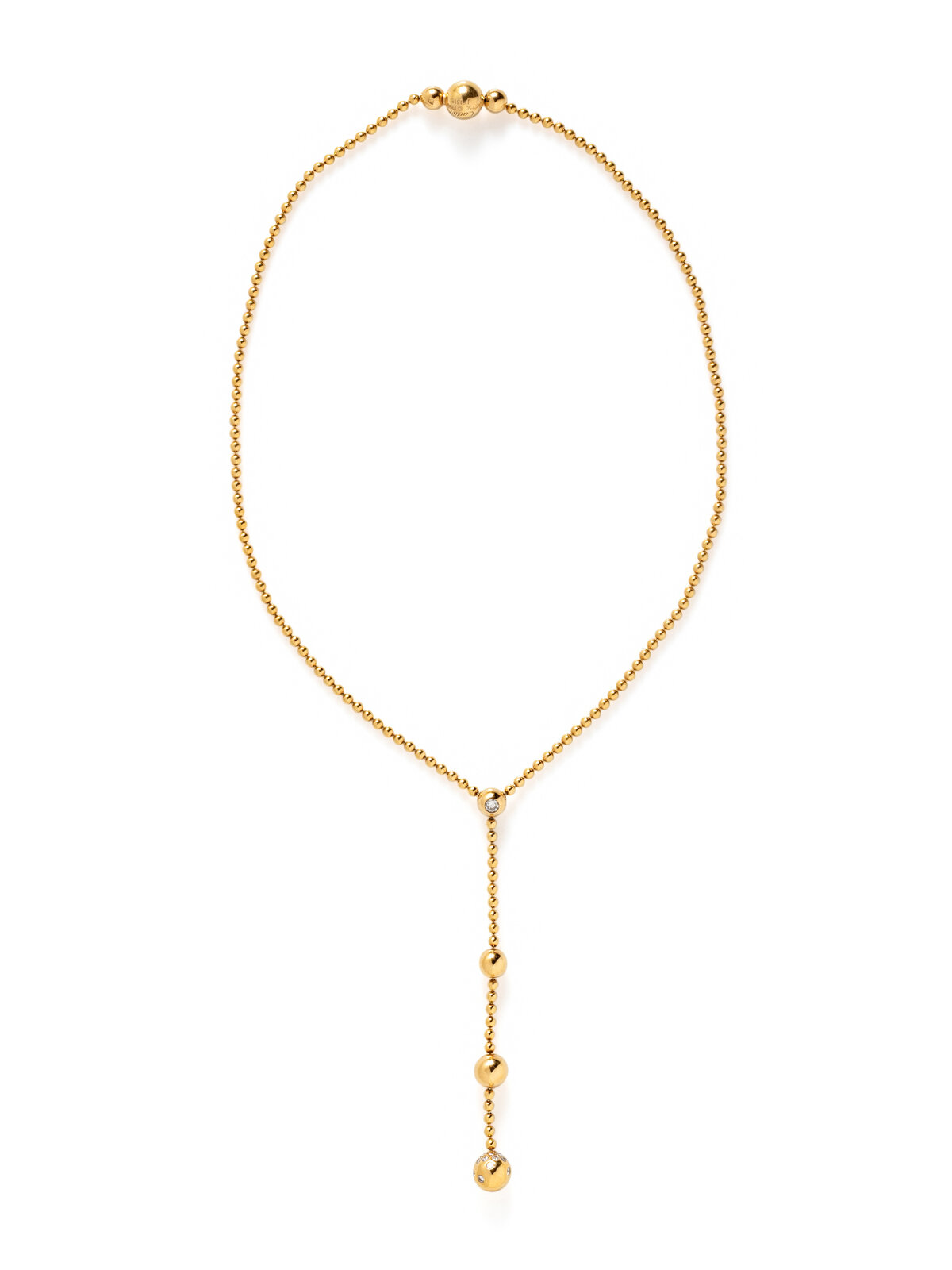 Appraisal: CARTIER YELLOW GOLD AND DIAMOND 'DRAPERIE DE DECOLLETE' NECKLACE Set