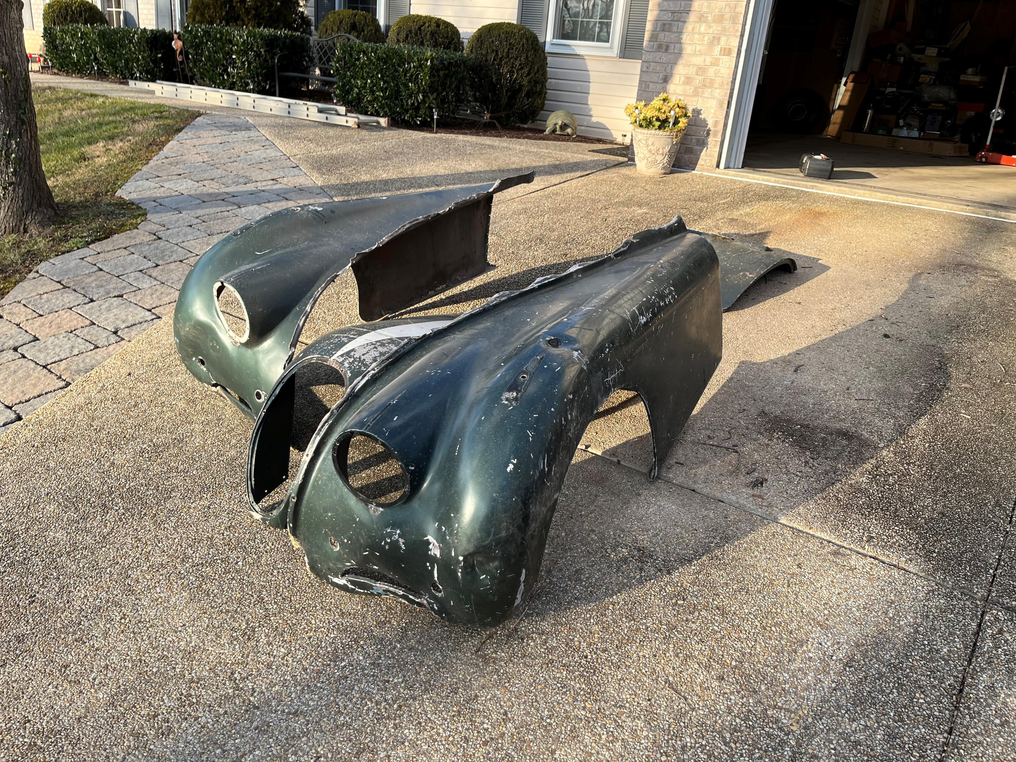 Appraisal: XK ALLOY BODYWORK These parts are the surviving components of