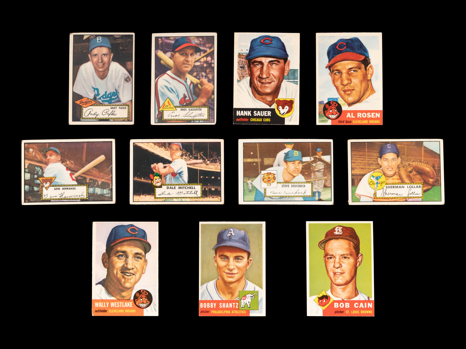 Appraisal: A Group of and Topps Baseball Cards Including Andy Pafko