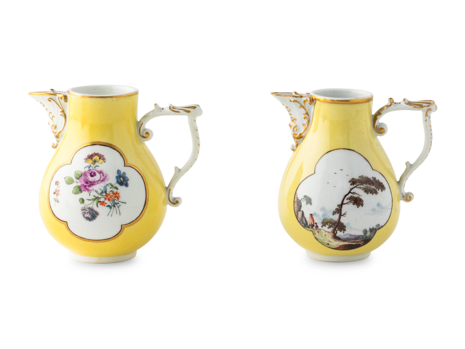 Appraisal: Two Meissen Porcelain Milk Jugs Third Quarter th Century one