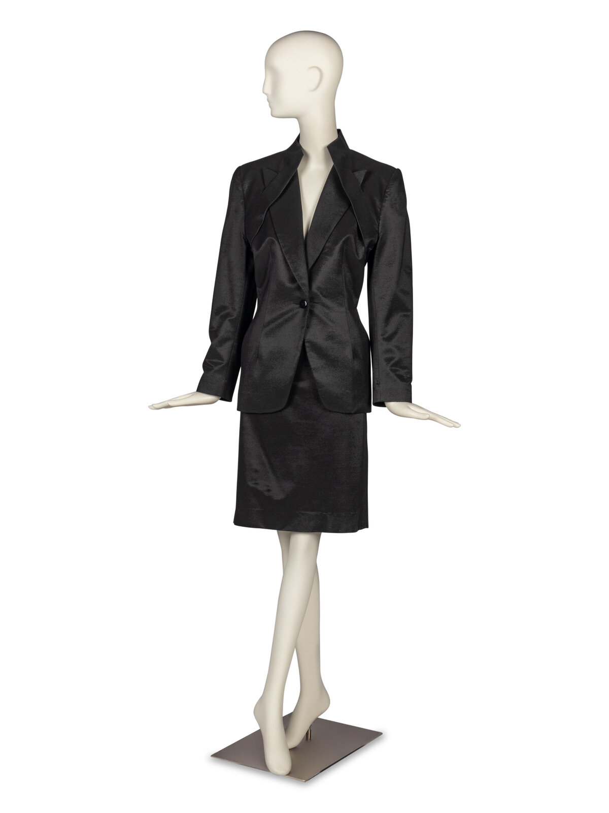 Appraisal: Givenchy Couture Suit by Alexander McQueen Fall THE FIRST Peak-lapel