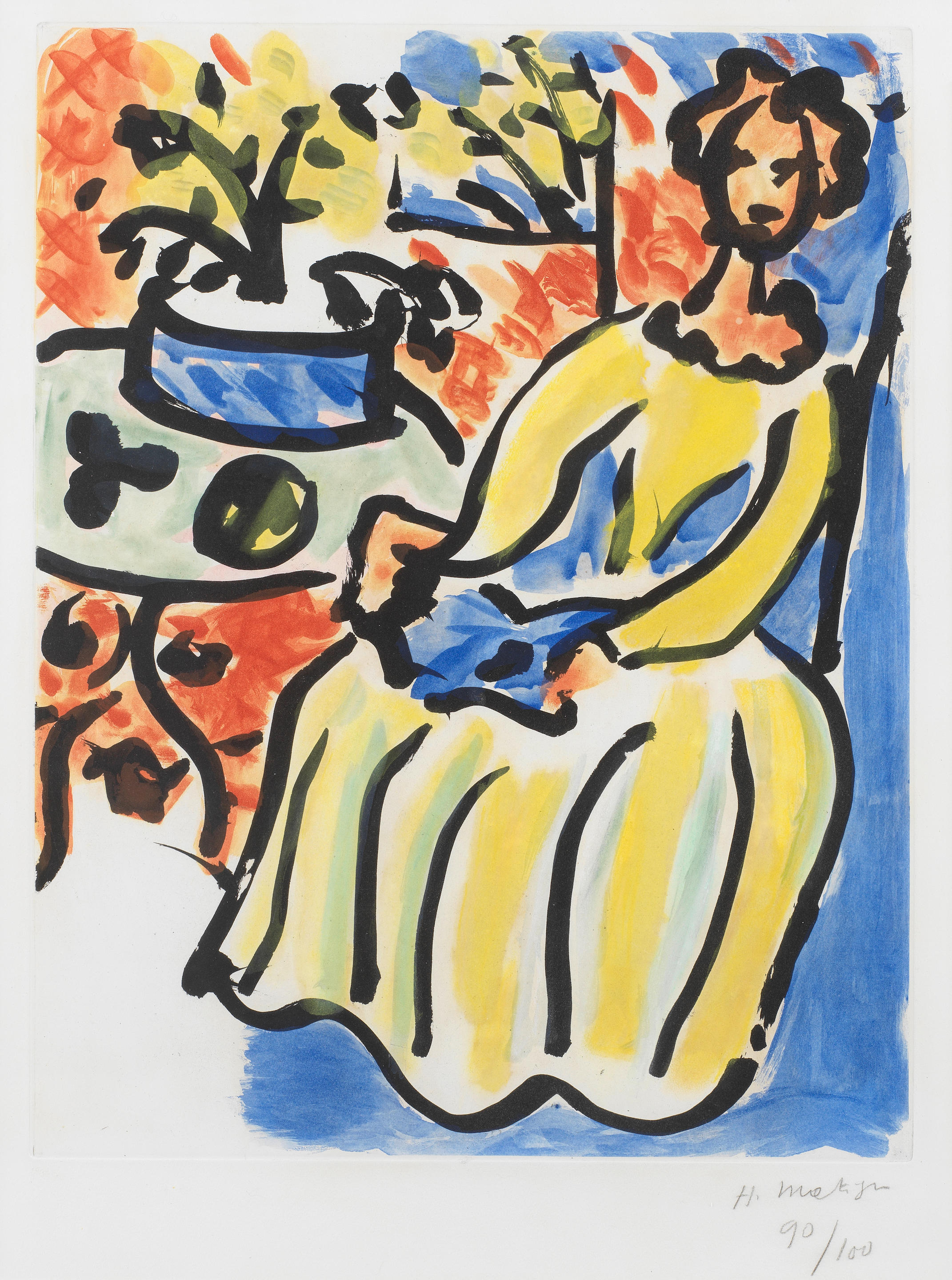 Appraisal: HENRI MATISSE FRENCH - Marie-Jos en robe jaune Duthuit Aquatint