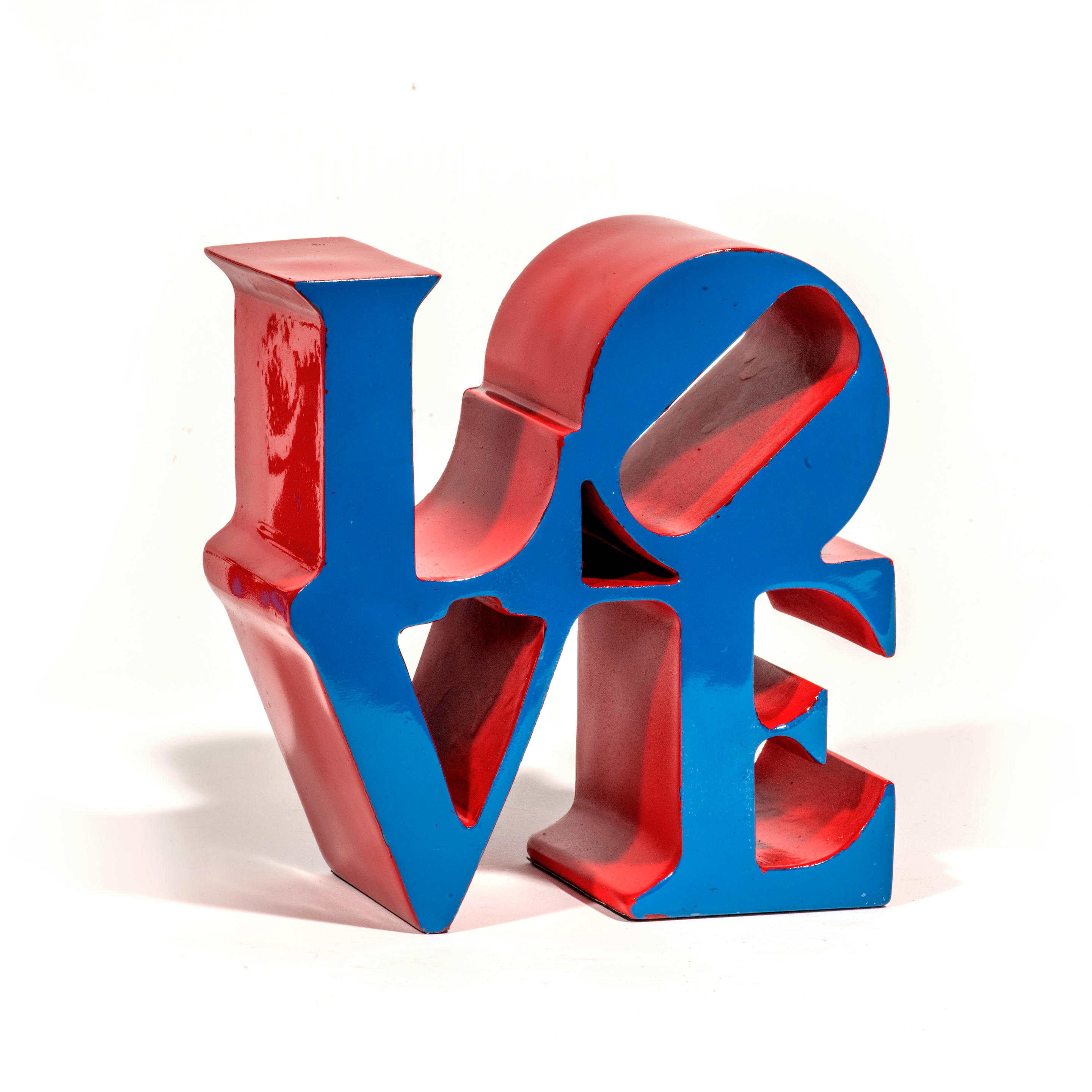 Appraisal: D'APR S ROBERT INDIANA - LOVE SILVER LOVE BLUE Deux