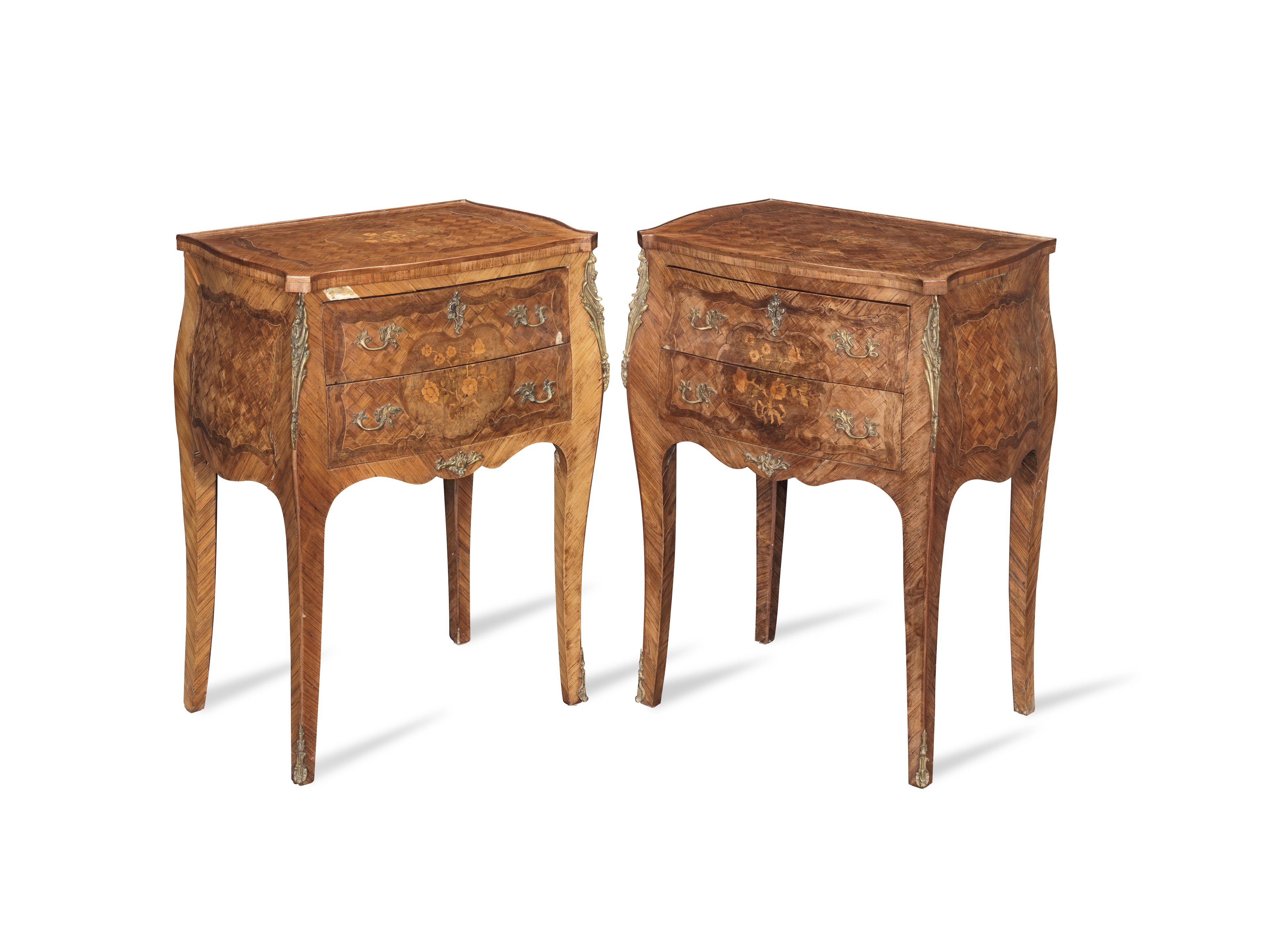 Appraisal: A PAIR OF FRENCH LATE TH EARLY TH CENTURY ROSEWOOD