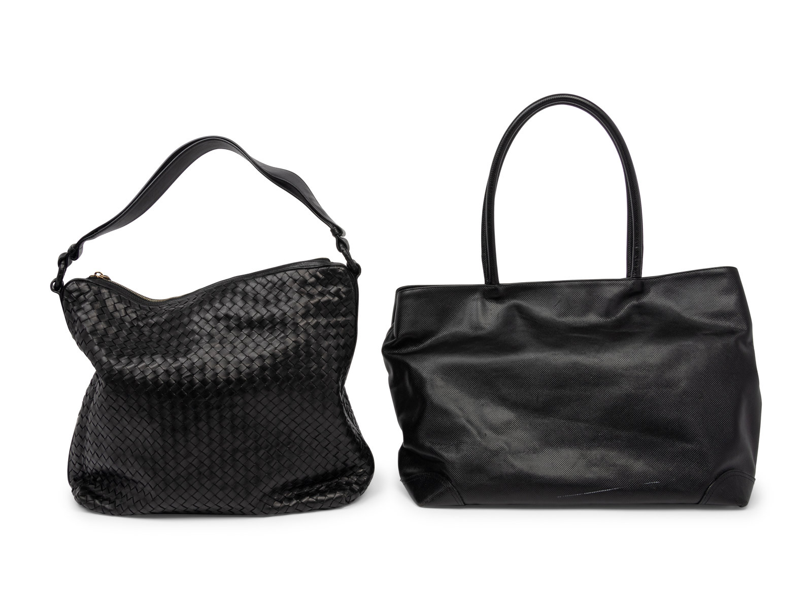 Appraisal: Two Bottega Veneta Shoulder Bags This lot contains two bags