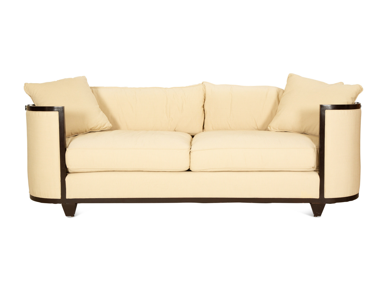 Appraisal: An Art Deco Style Upholstered Sofa TH ST CENTURY with