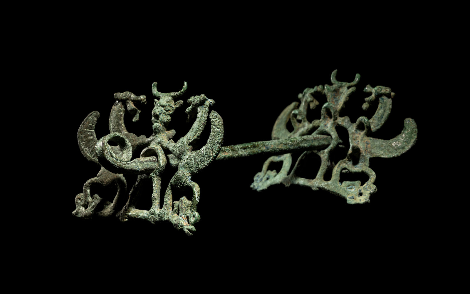 Appraisal: A Luristan Bronze Horse Bit with The Master of the