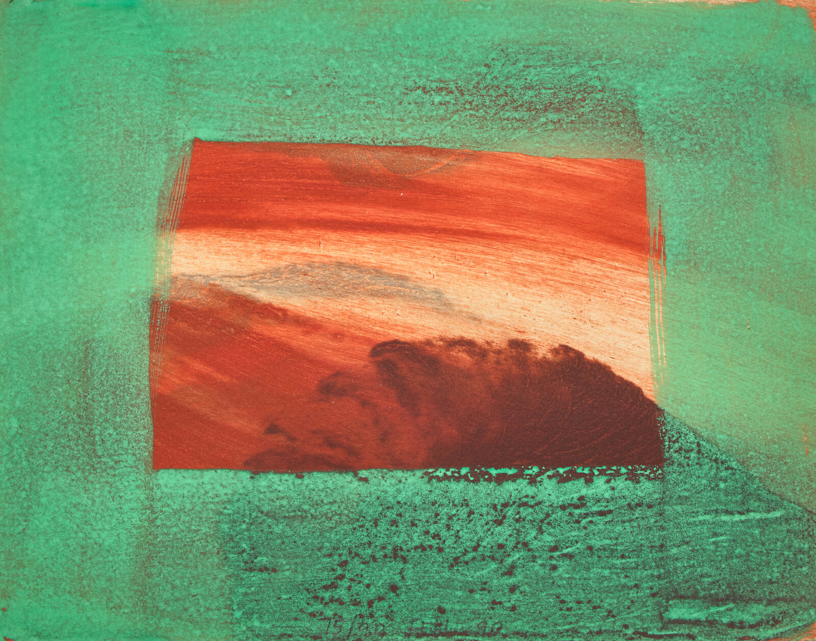 Appraisal: Howard Hodgkin British - After Degas intaglio print with carborundum