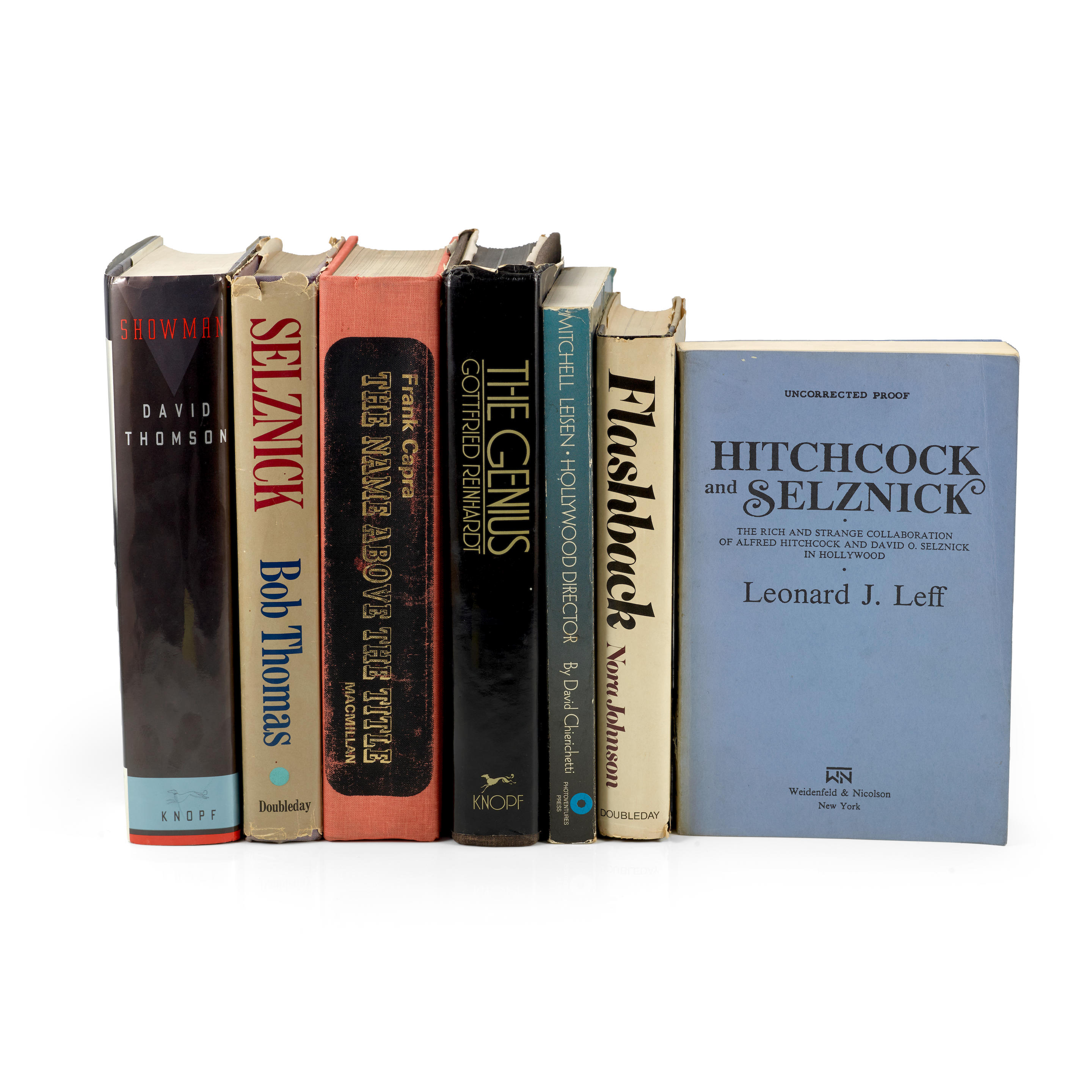 Appraisal: A COLLECTION OF BOOKS RELATING TO SELZNICK AND OTHER HOLLYWOOD