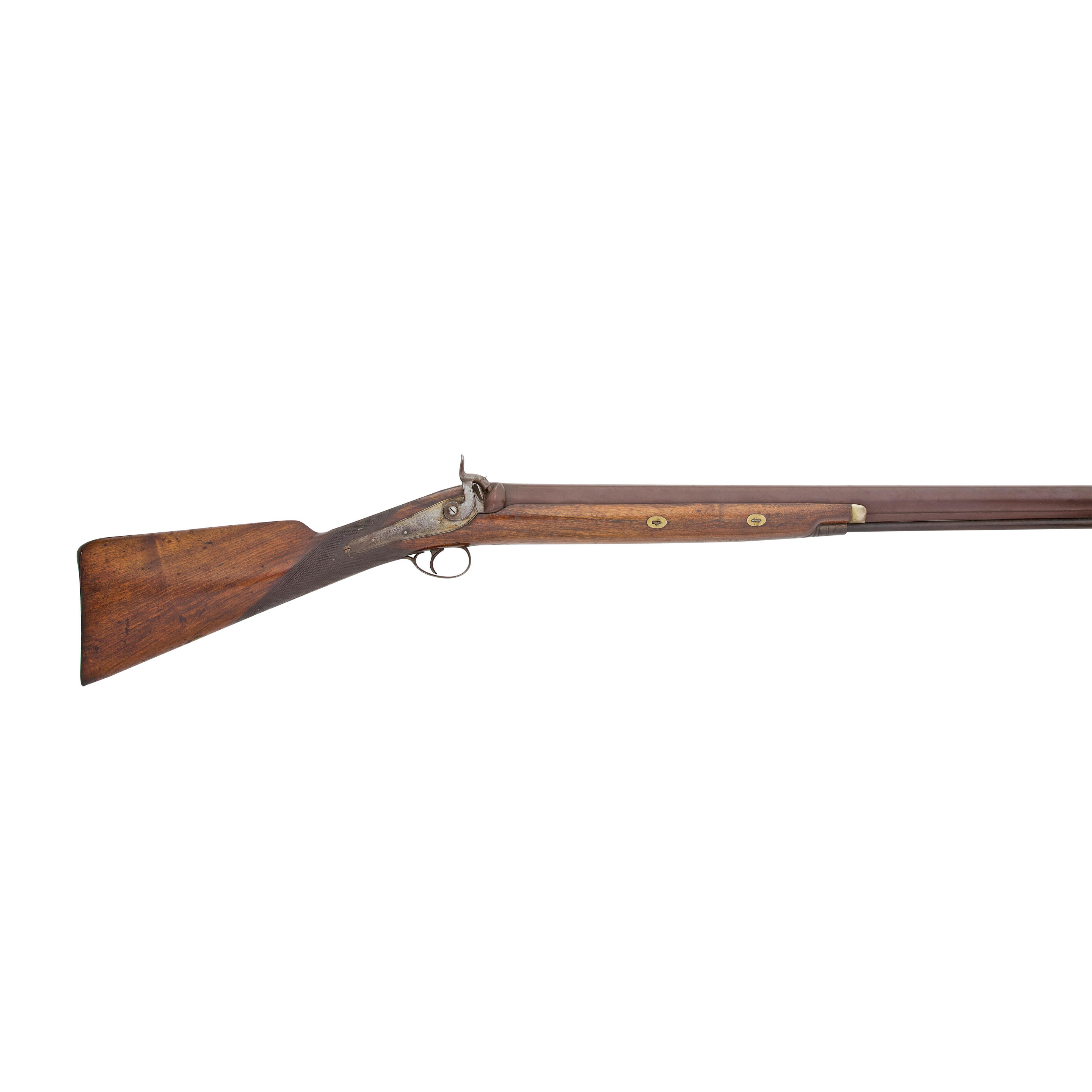 Appraisal: A -BORE PERCUSSION WILDFOWLING GUN BY BLANKS MID- TH CENTURY