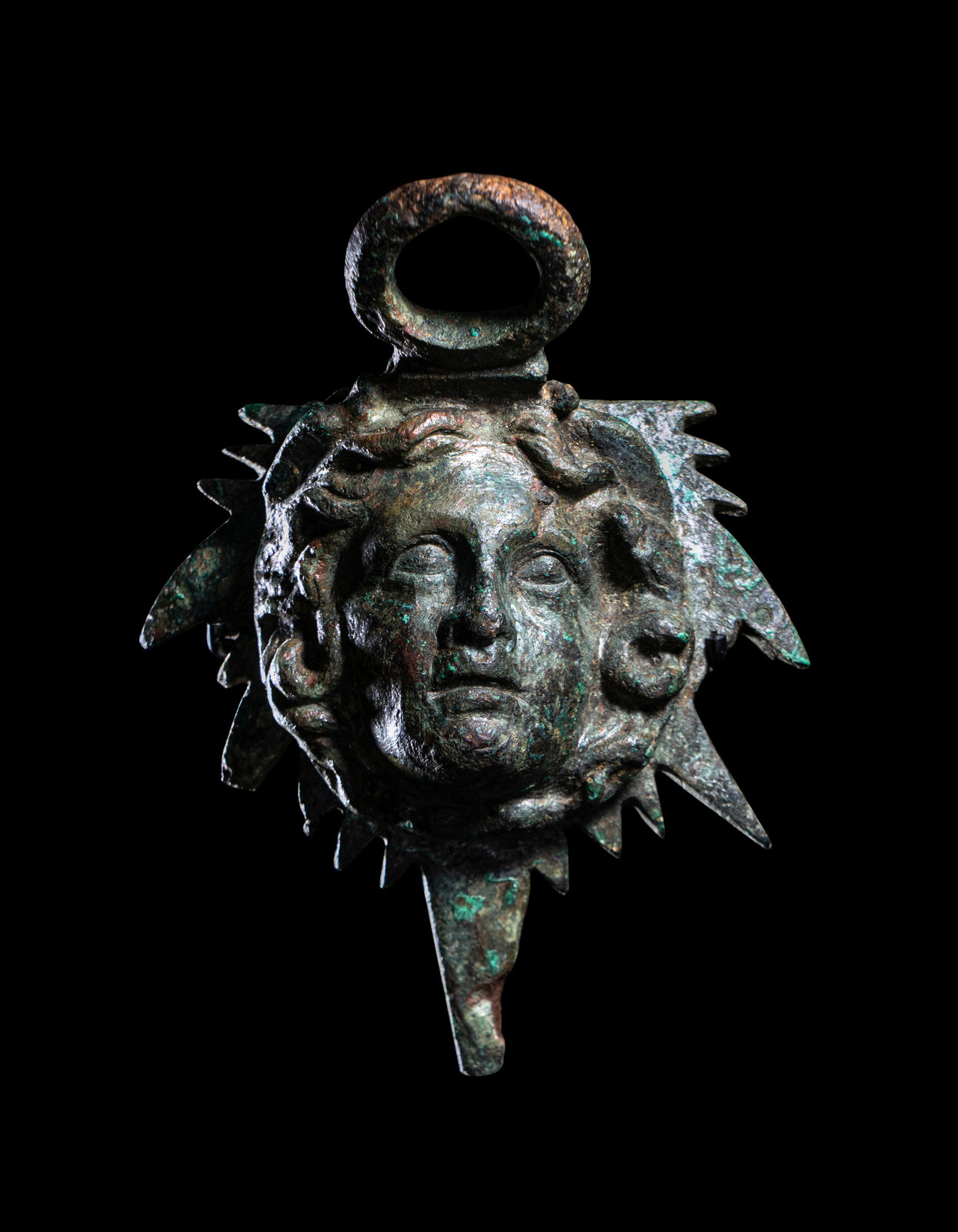 Appraisal: A Hellenistic Bronze Medusa Applique Circa st Century B C