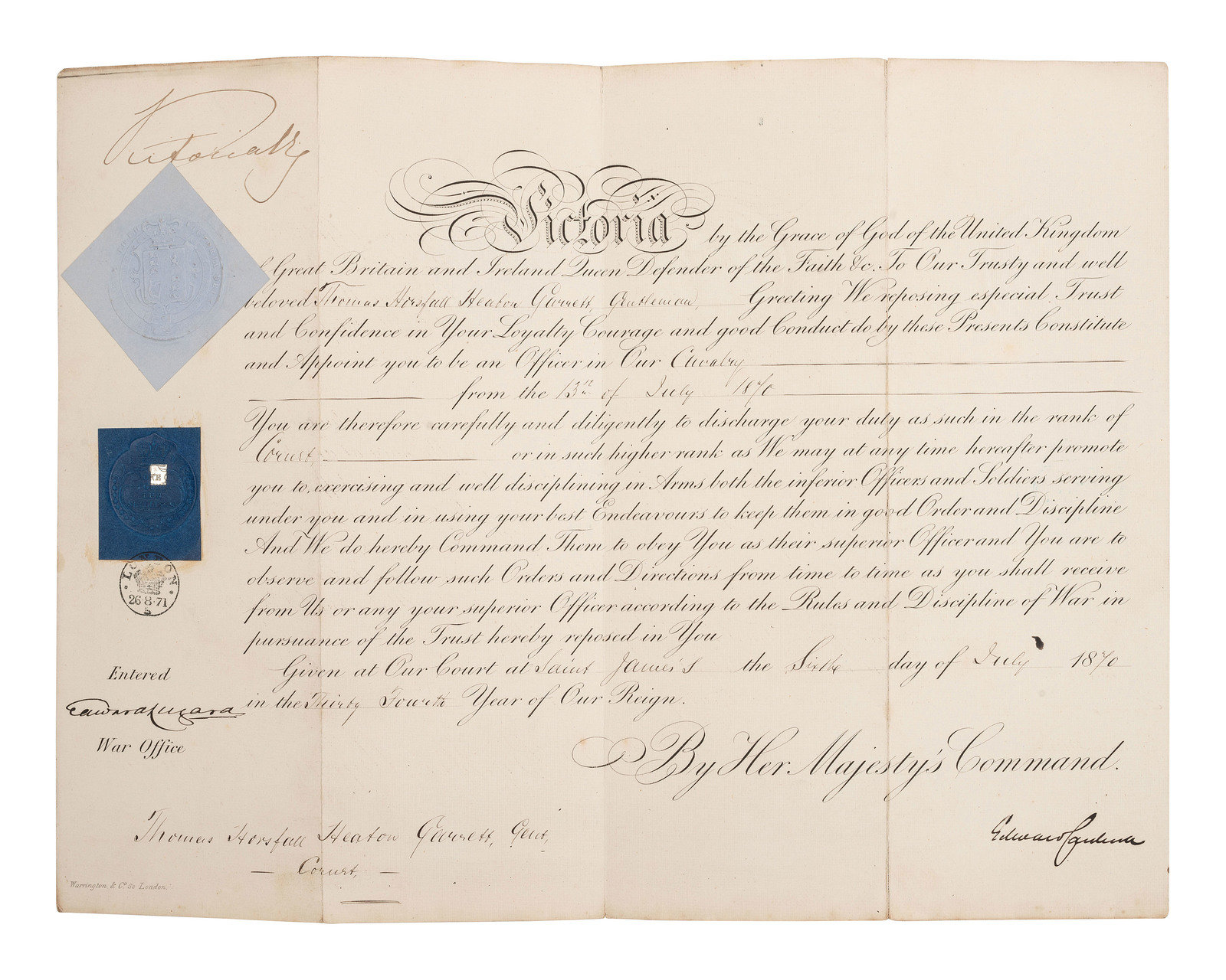 Appraisal: AUTOGRAPHS Signatures of British and European royalty including QUEEN VICTORIA