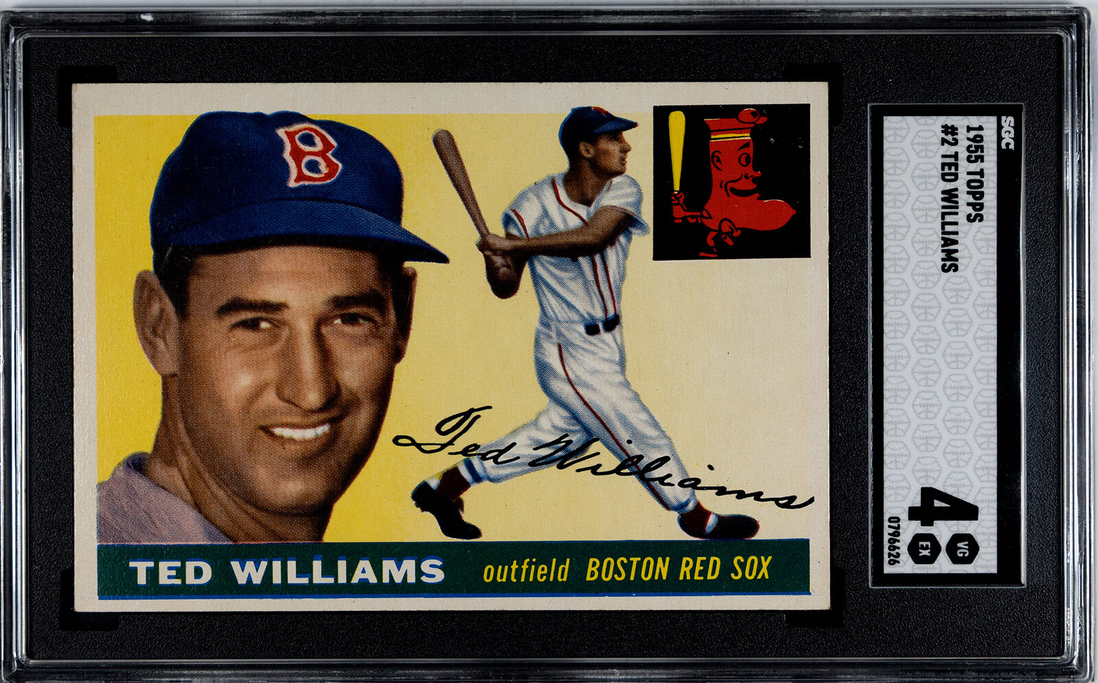 Appraisal: A Topps Ted Williams Baseball Card No SGC VG EX