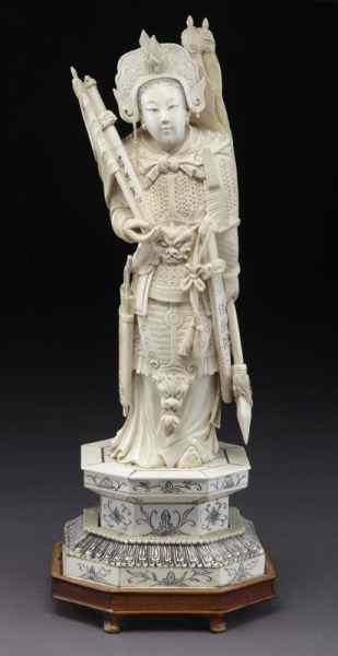 Appraisal: Chinese carved ivory figure International shipping IS NOT available on