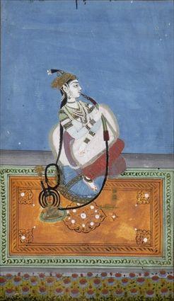 Appraisal: SEVEN INDIAN MINIATURES Variously showing a courting couple prince with