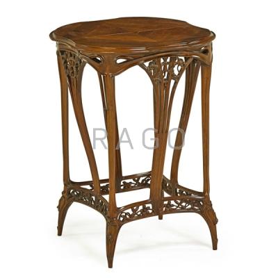 Appraisal: LOUIS MAJORELLE Art Nouveau table Condition Report