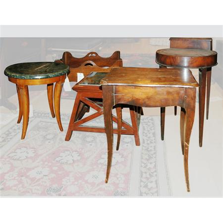 Appraisal: Group of Mahogany Tables and Stands Estimate -