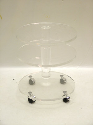 Appraisal: A contemporary Art Deco style perspex stand c constructed in