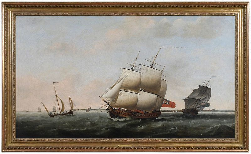 Appraisal: John Wilson Carmichael British - The Merchantman Neptune in Two