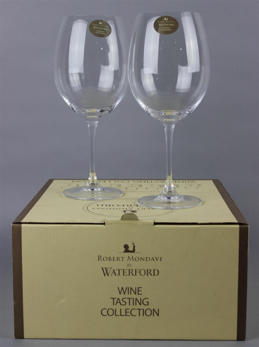 Appraisal: ROBERT MONDAVI BY WATERFORD WINE TASTING COLLECTION GLASSES in all