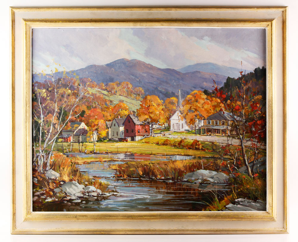 Appraisal: - Wesson River Bend Moretown VT O C Robert Shaw