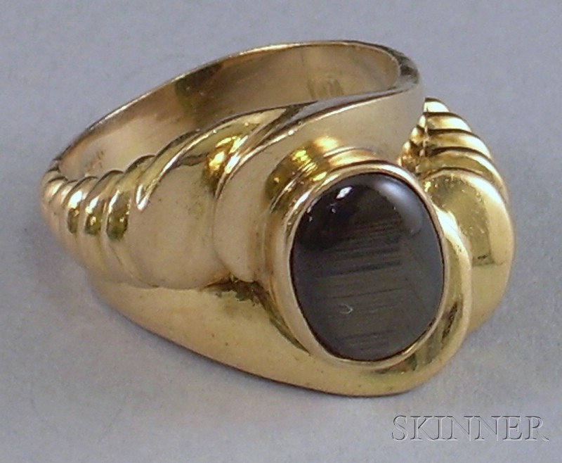 Appraisal: kt Gold and Gemstone Ring accompanied by appraisal size