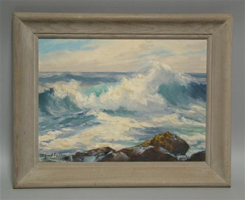 Appraisal: ALFRED FULLER AMERICAN - LAZY SURF - MAINE Oil on