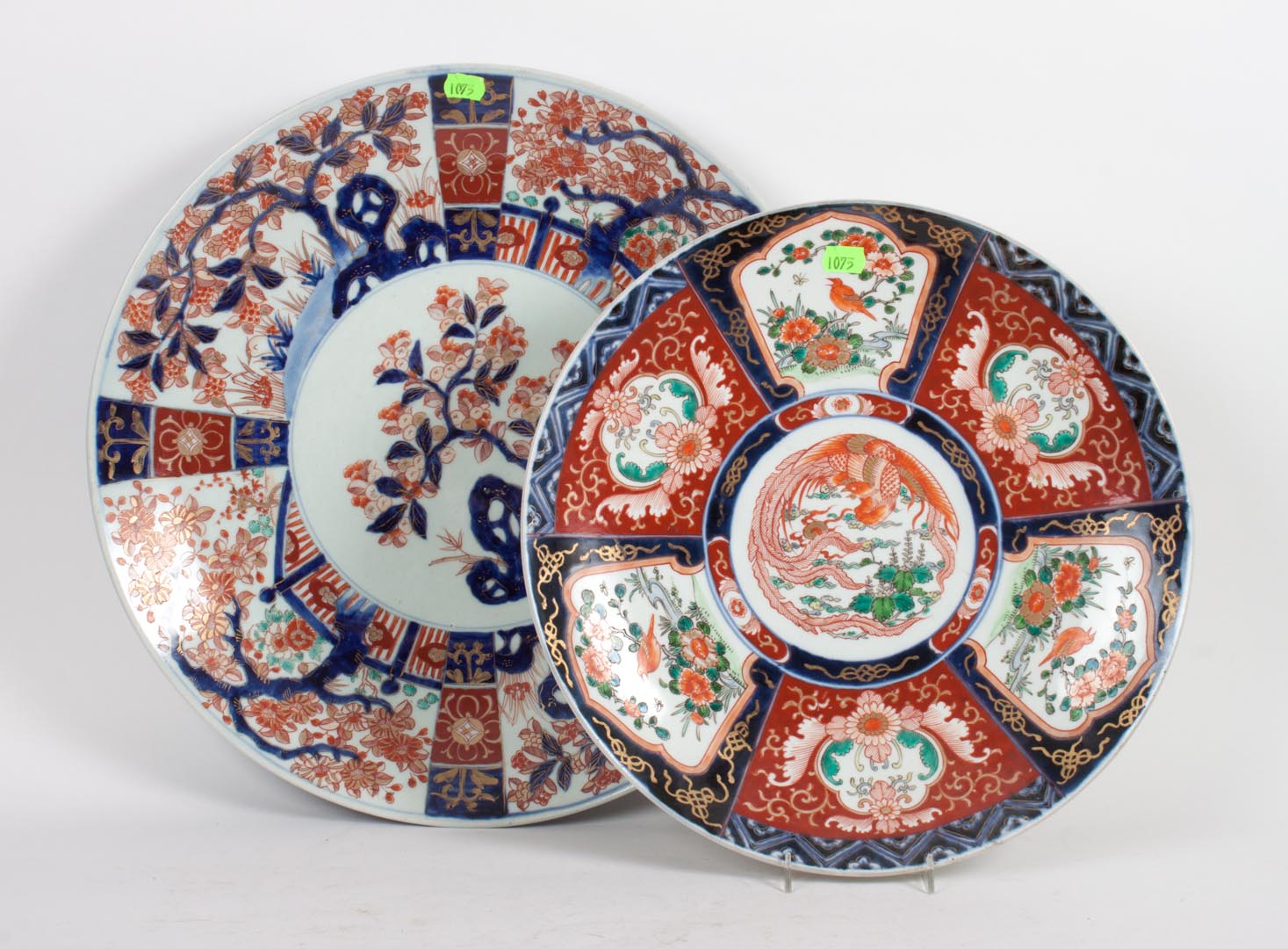 Appraisal: Two Japanese Imari porcelain chargers second half- th century large